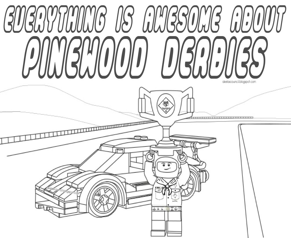 Akela s Council Cub Scout Leader Training Lego Pinewood Derby Cub Scout Coloring Page Lego Coloring Page Great For The Pinewood Derby Or A Regular Pack Meeting Free Printable Clipart