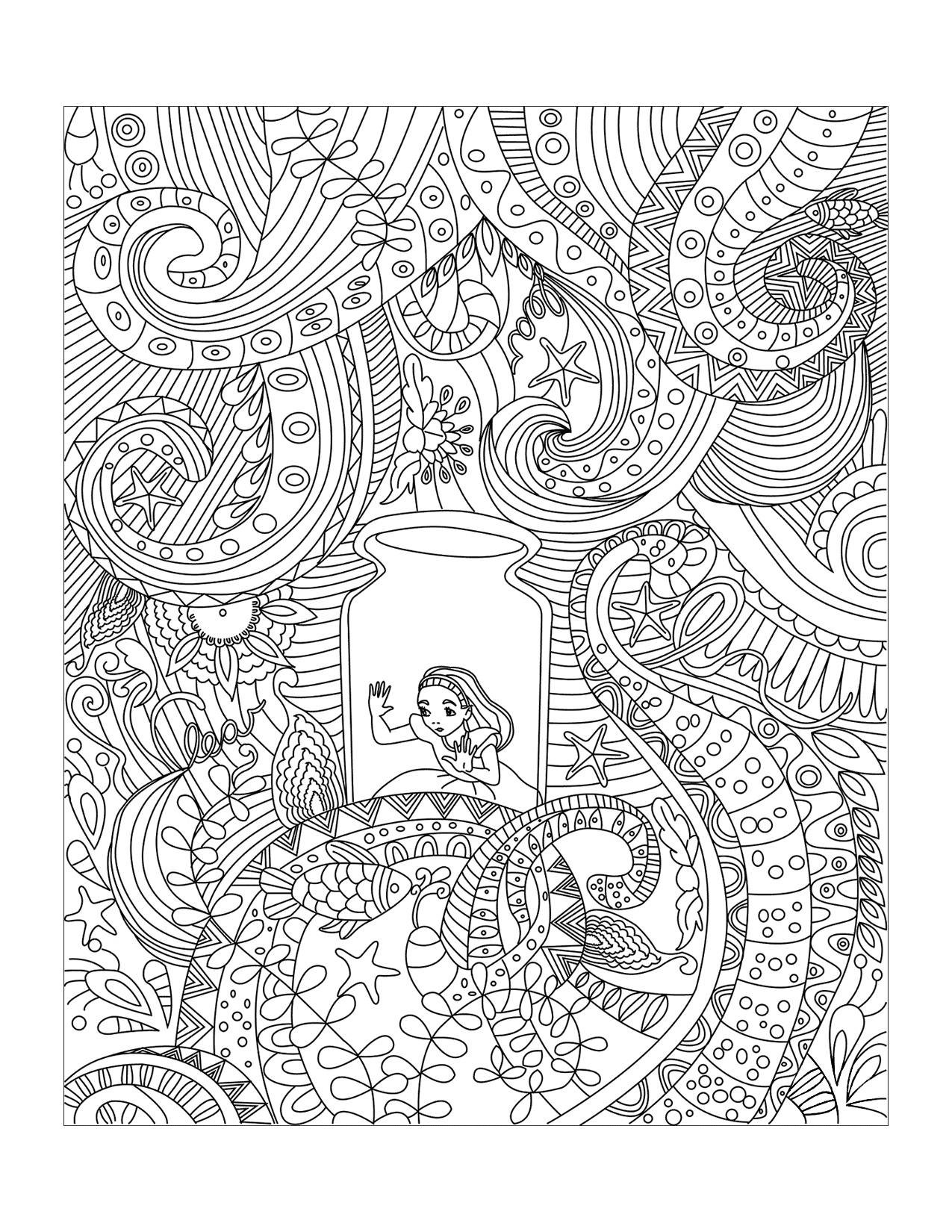 Alice In Wonderland Coloring Pages Printable Coloring Pages FREE