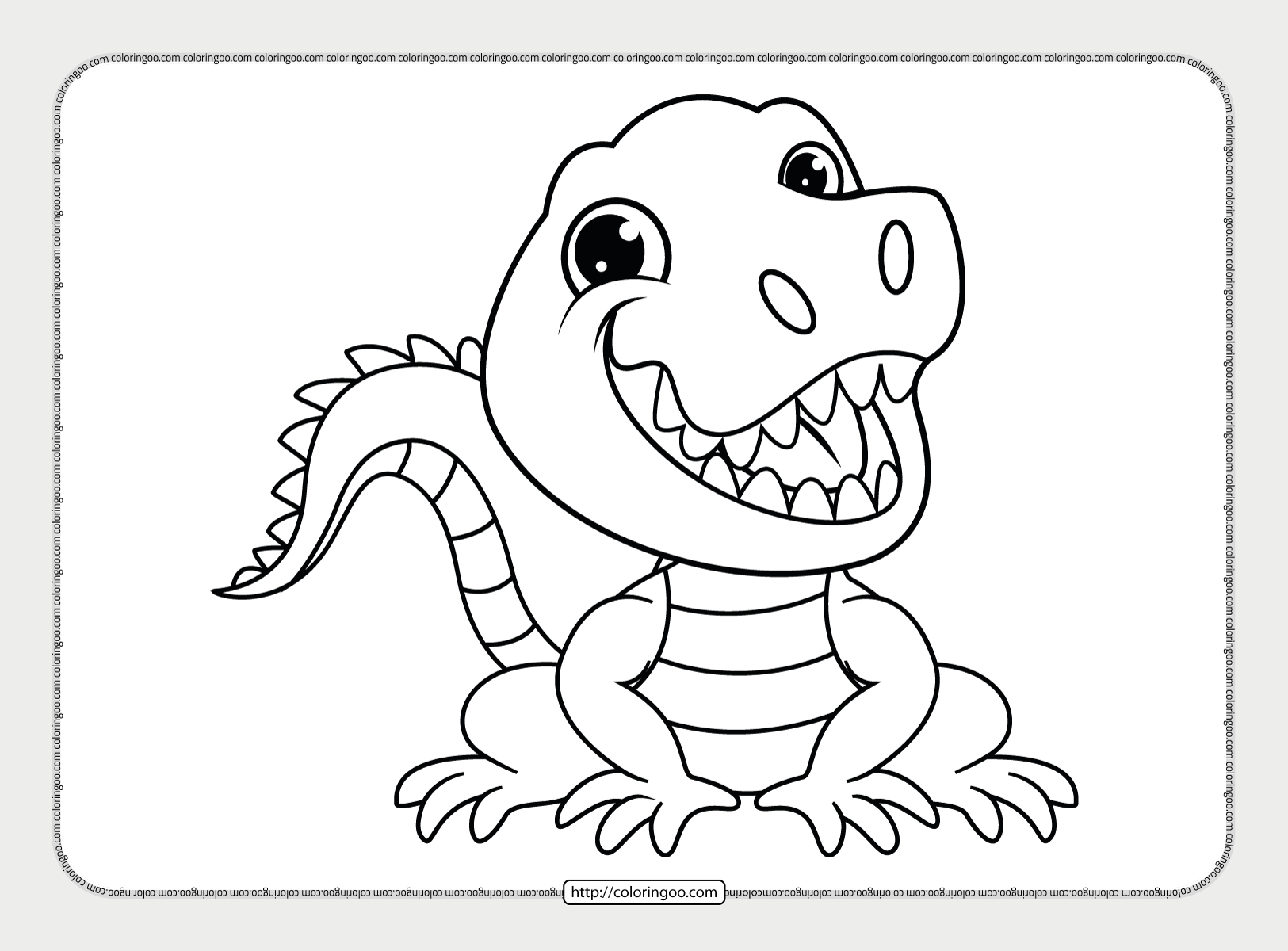Alligator Coloring PAges