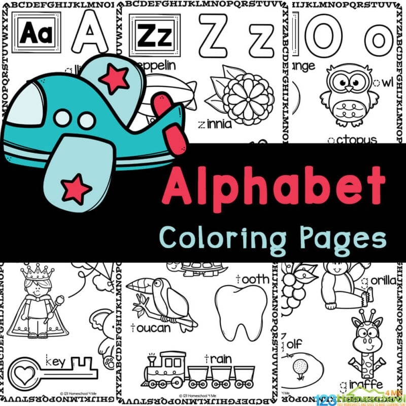 Printable Alphabet Letter A Coloring Pages