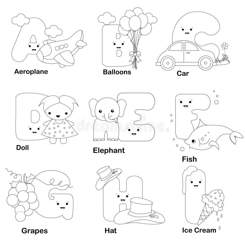 Alphabet Coloring Kids Stock Illustrations 9 645 Alphabet Coloring Kids Stock Illustrations Vectors Clipart Dreamstime