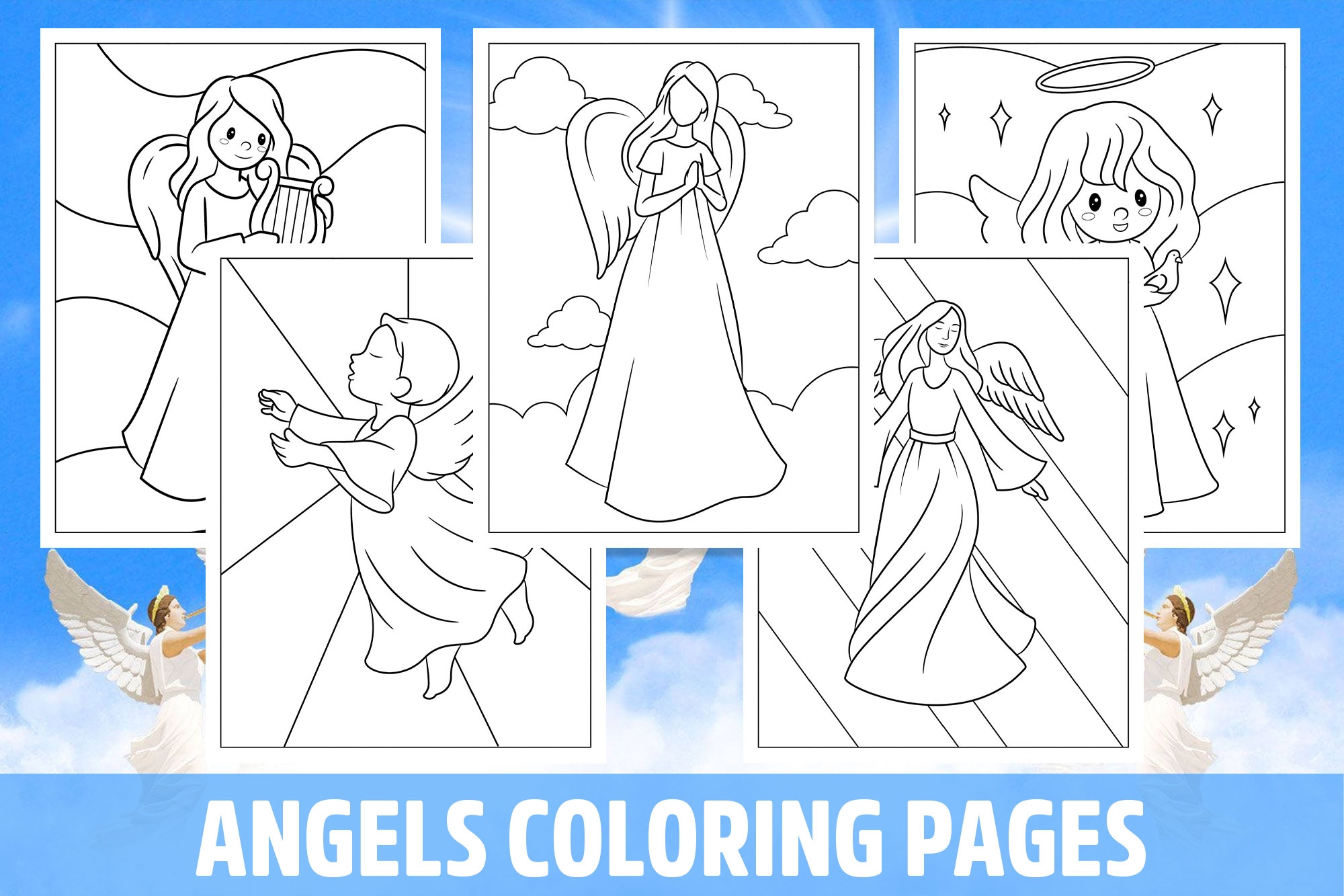 Angel Coloring Pages Printable