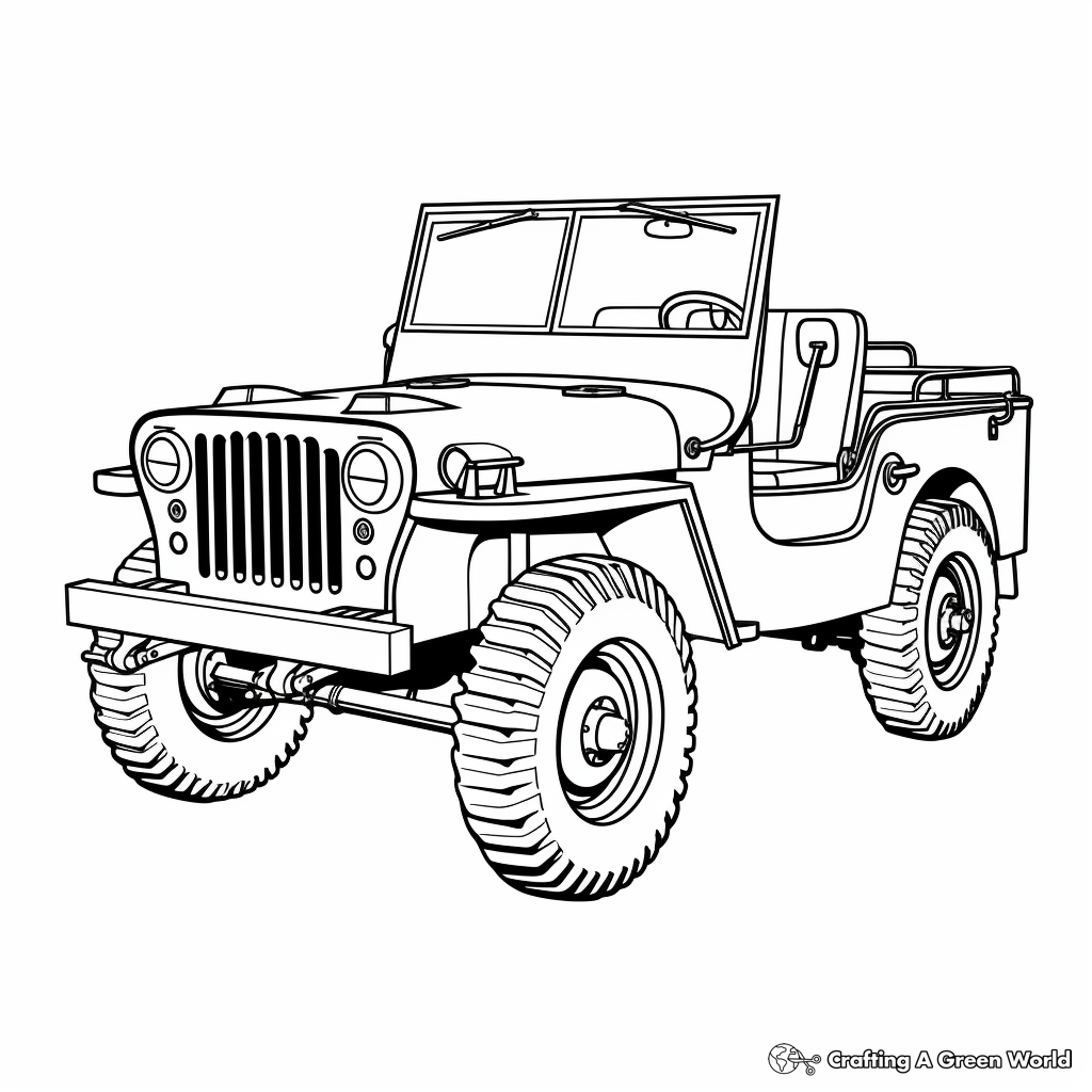 Printable Jeep Coloring Pages