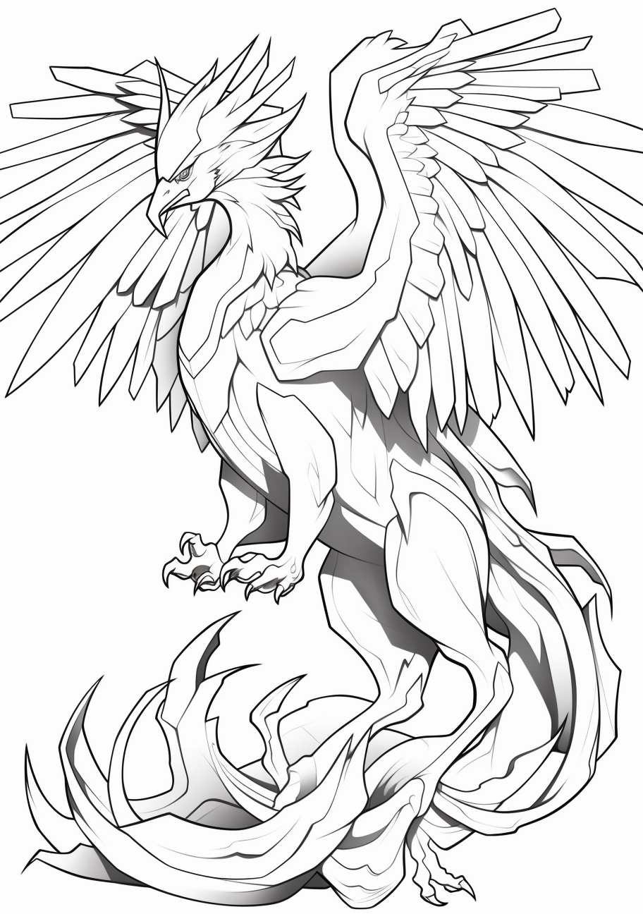 Articuno Legendary Pokemon Coloring Page Drawing Pictures Pokemon Coloring Pages Adult And Kids Fun coloring Hero