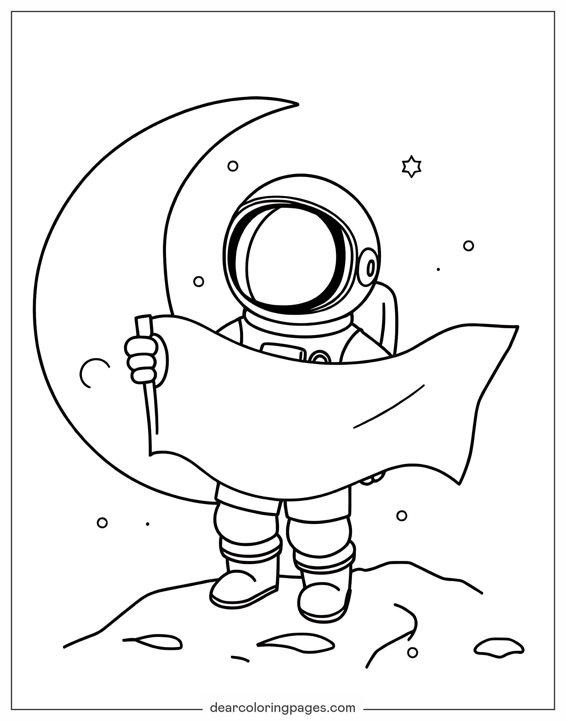 Printable Astronaut Coloring Pages