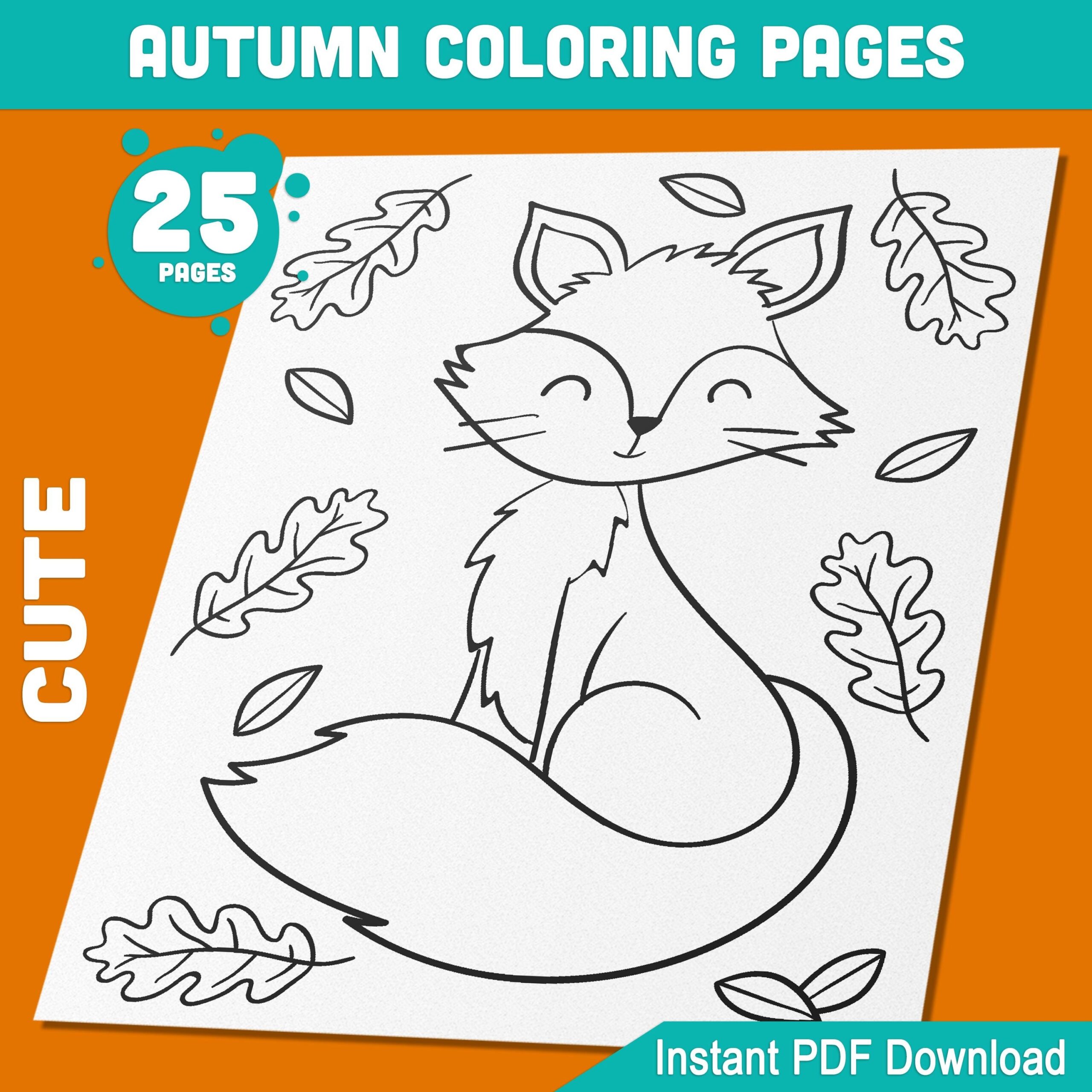 Free Fall Coloring Pages Pdf For Kids