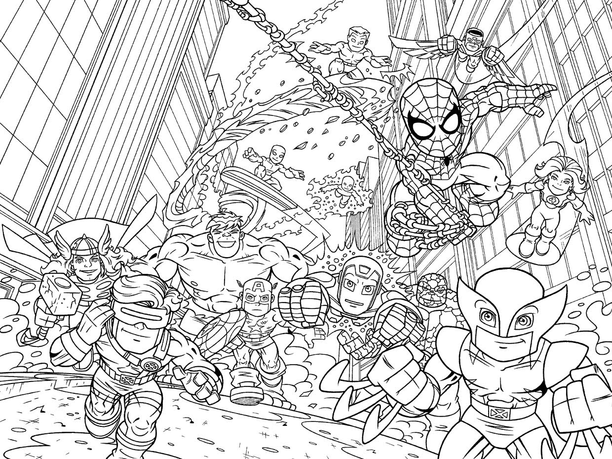 Printable Avengers Coloring Pages