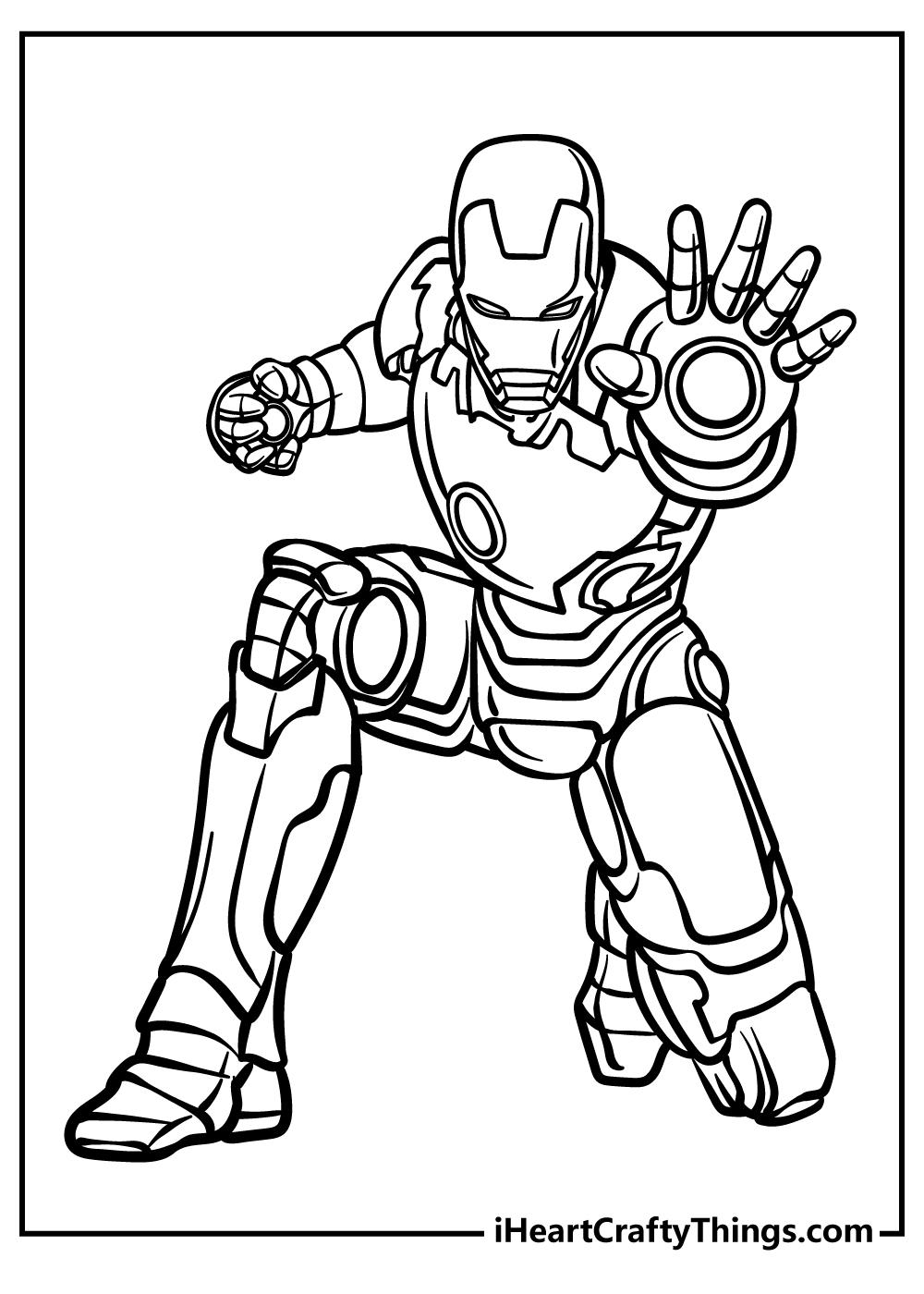 Printable Easy Superhero Coloring Pages