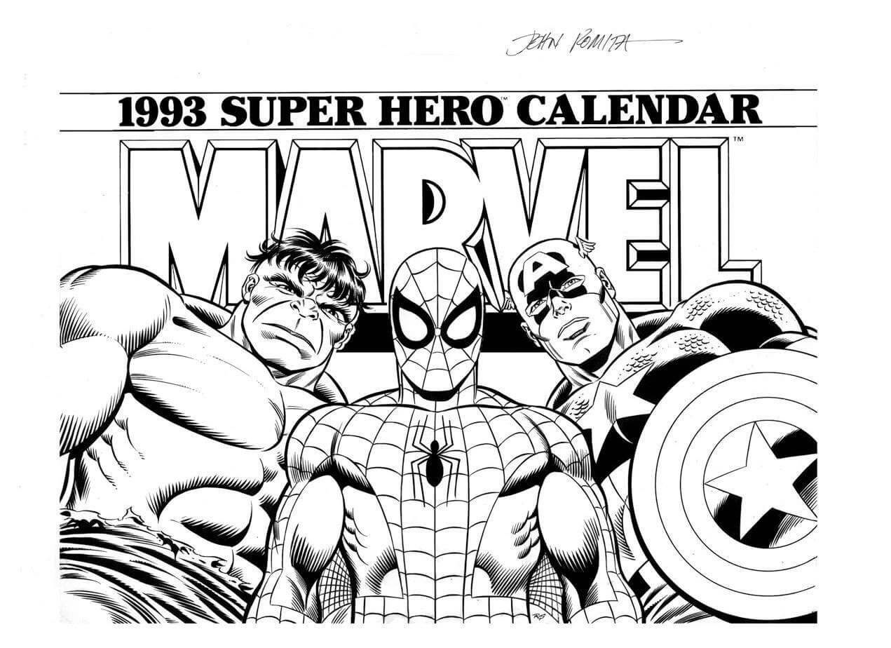 Free Coloring Pages Marvel