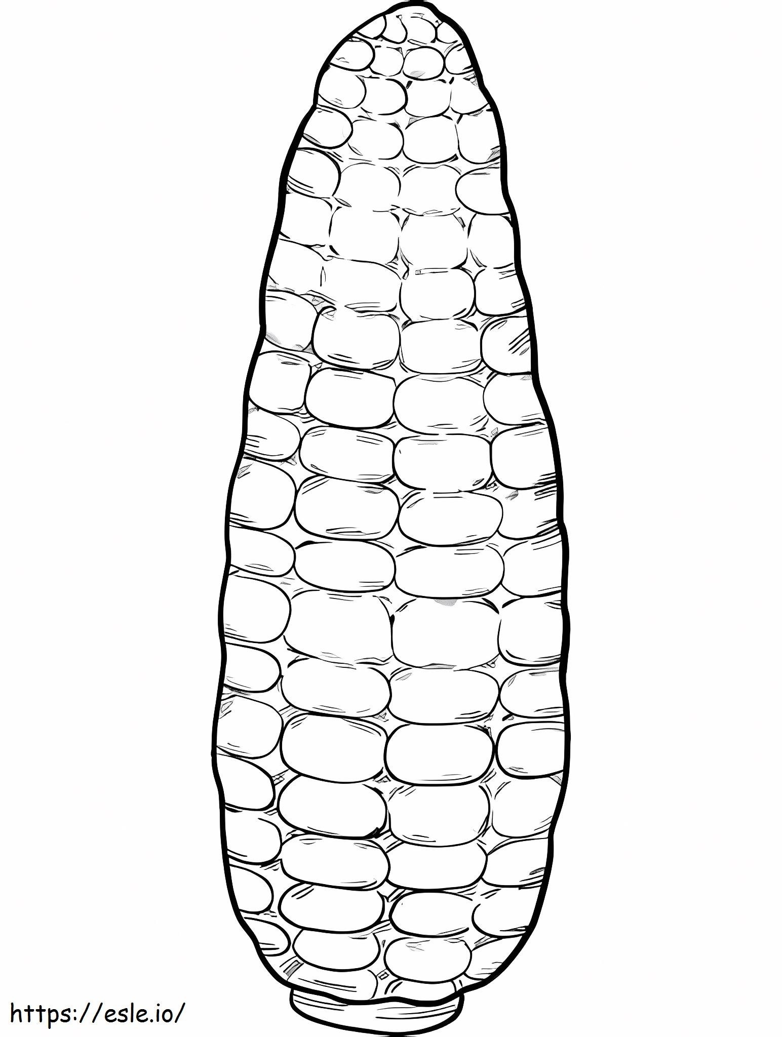 Awesome Corn Coloring Page
