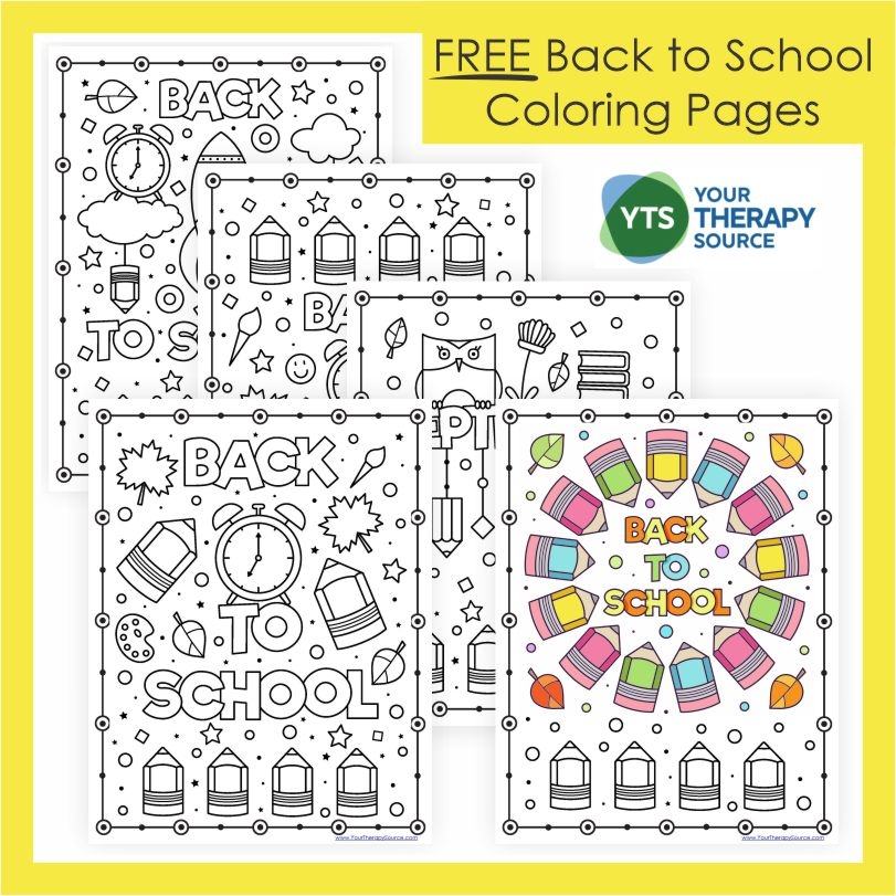 Back To School Free Coloring Pages