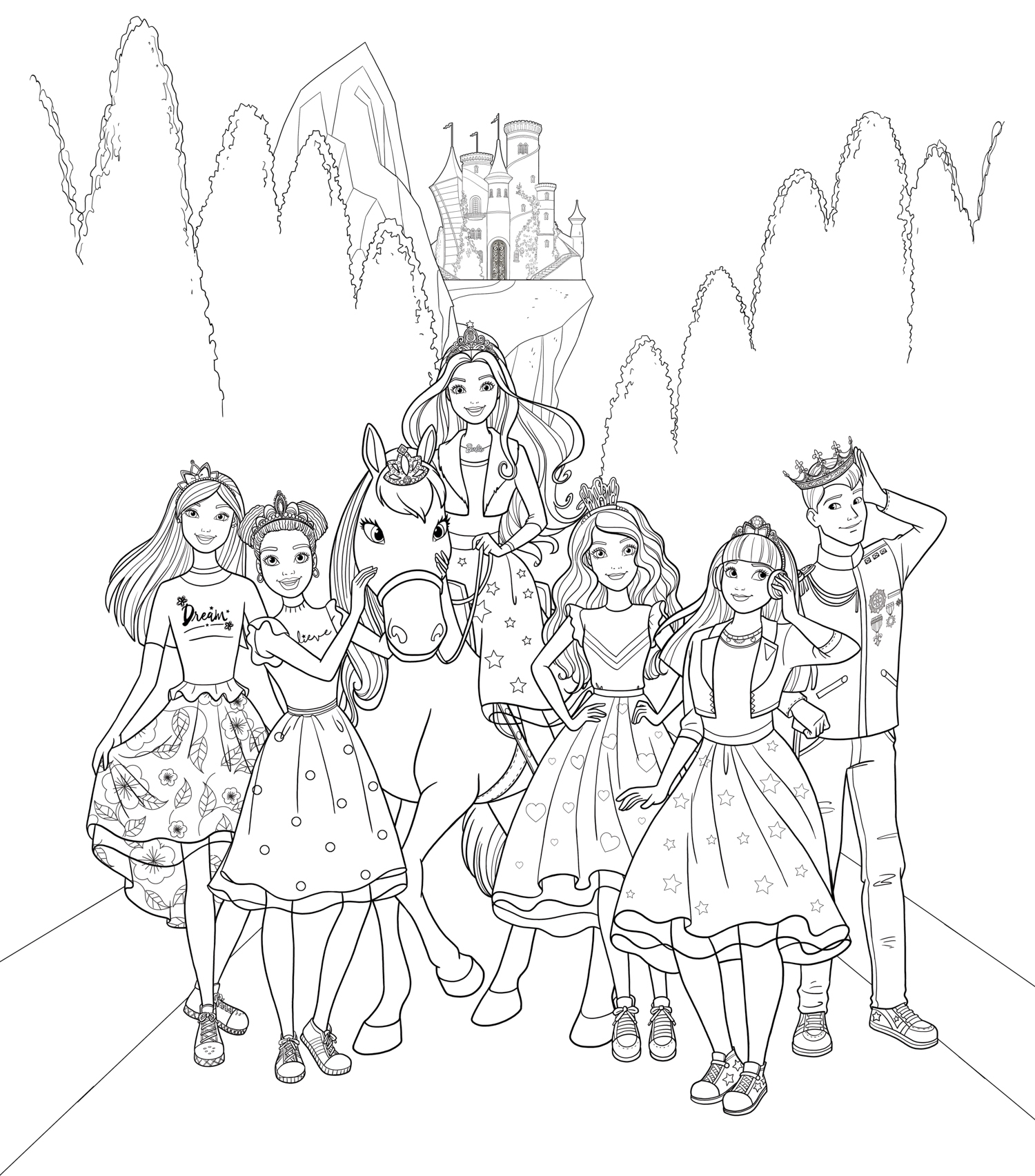 Barbie Princess Adventure 21 Coloring Pages YouLoveIt
