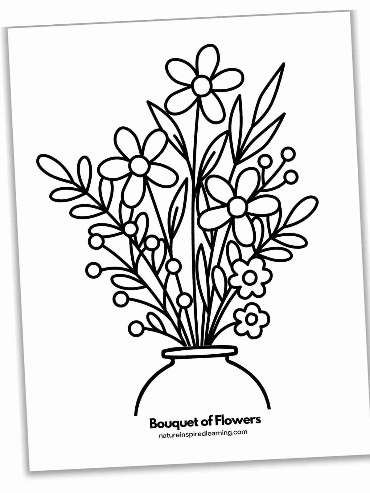 Beautiful Flower Coloring Pages Nature Inspired Learning