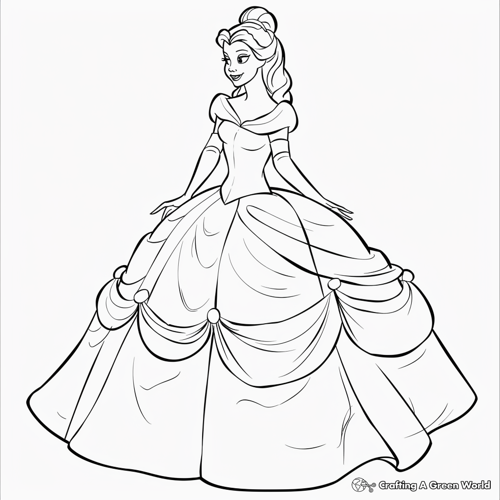 Beauty And The Beast Free Coloring Pages