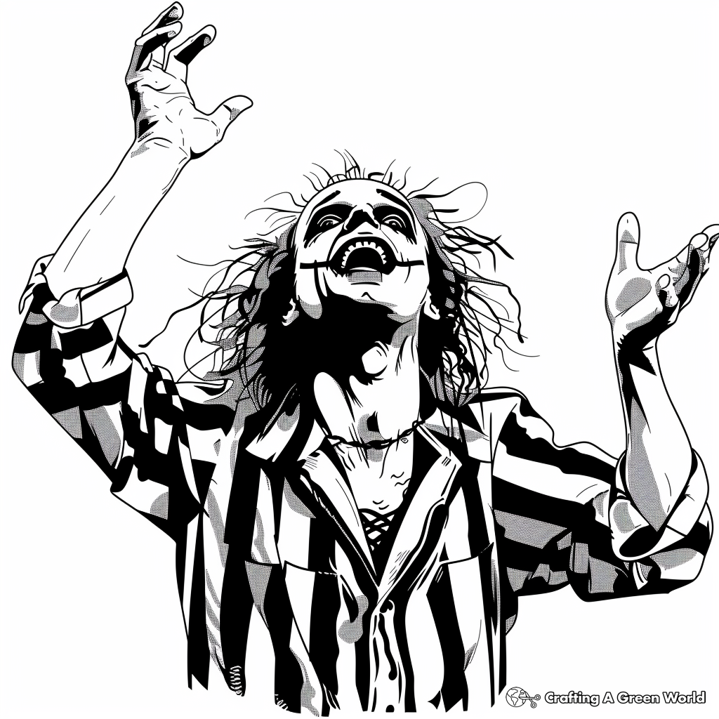 Printable Beetlejuice Coloring Pages