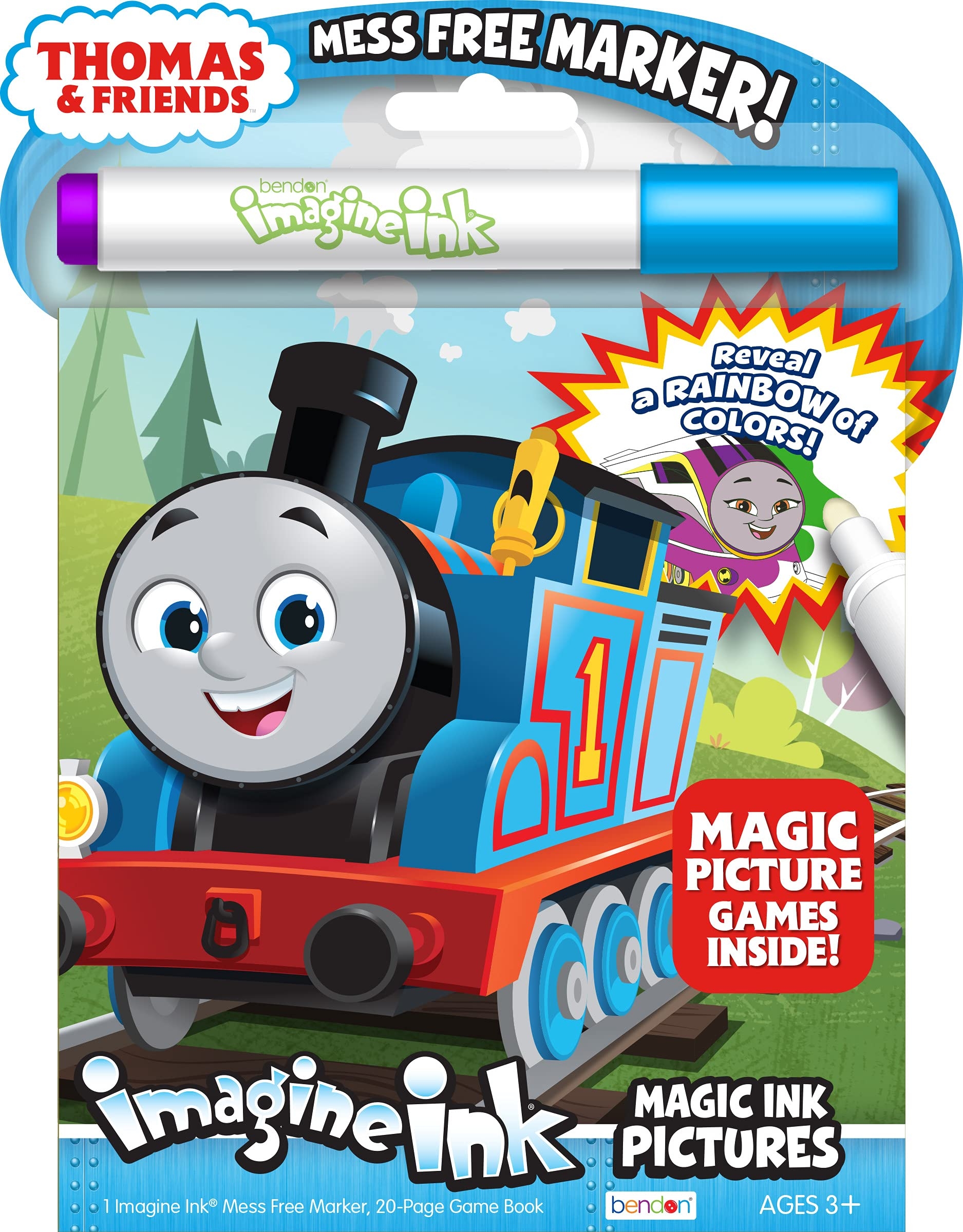 Bendon Thomas All Engines Go 20 Page Imagine Ink Coloring Book