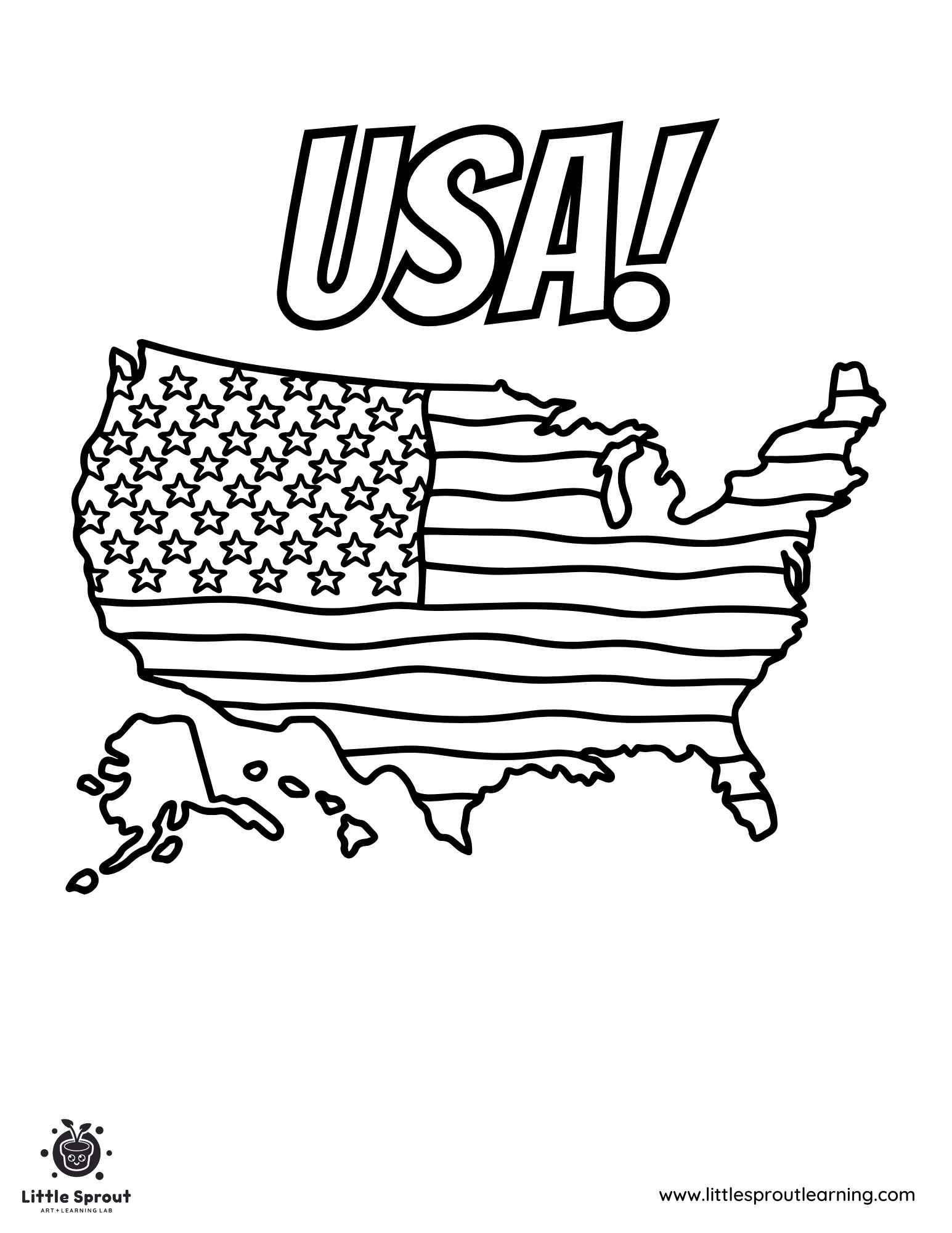 United States Coloring Pages Printable