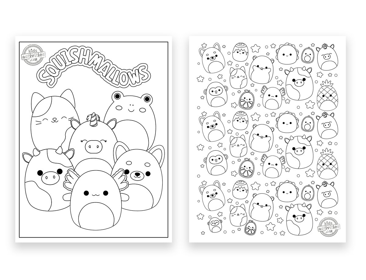 Best Sites For Free Printable Squishmallow Coloring Pages 