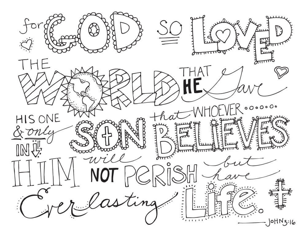 Free Adult Coloring Pages Christian
