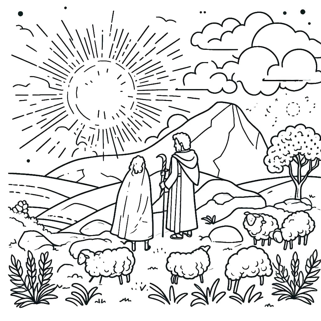 Bible Story Abraham And Isaac Coloring Page Download Print Or Color Online For Free