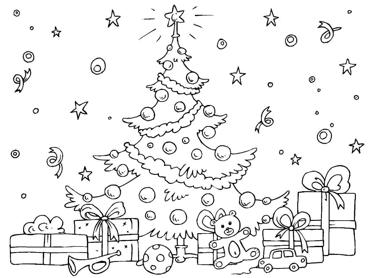Big Christmas Tree Coloring Page Download Print Or Color Online For Free