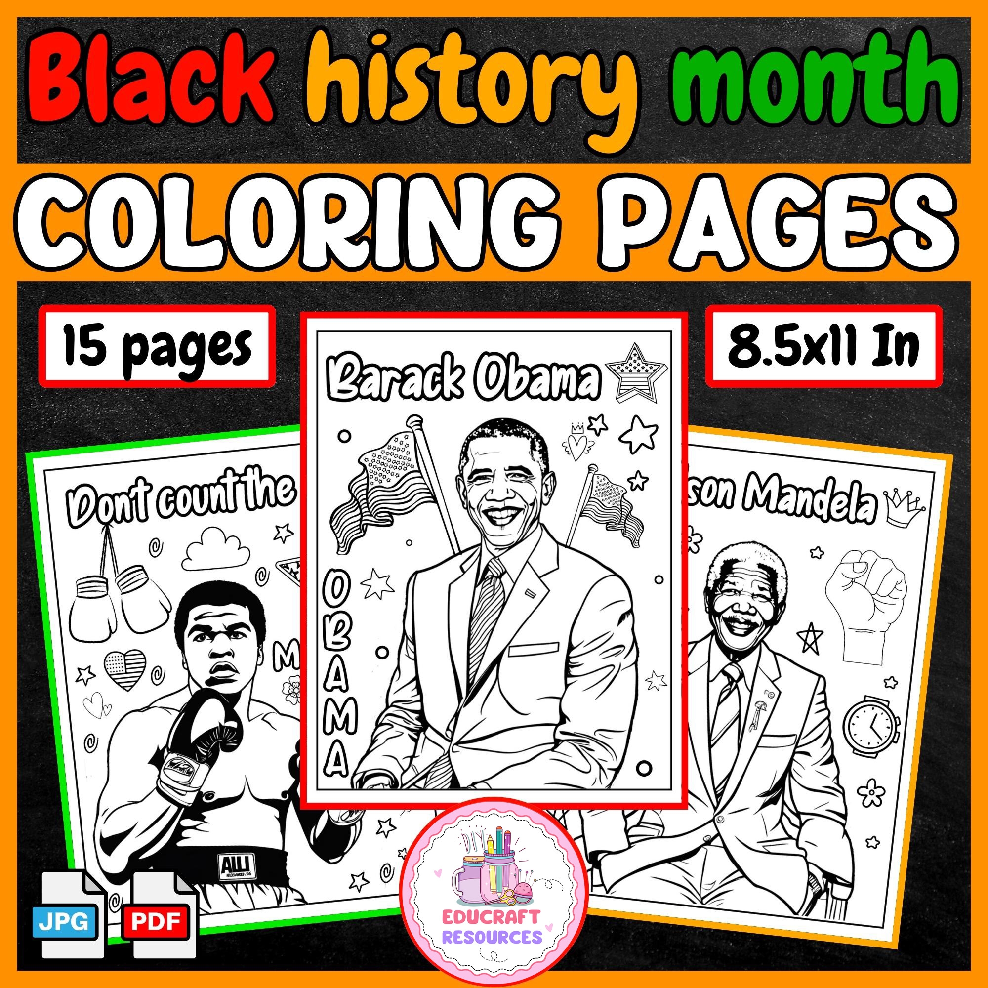 Free Printable Black History Coloring Pages