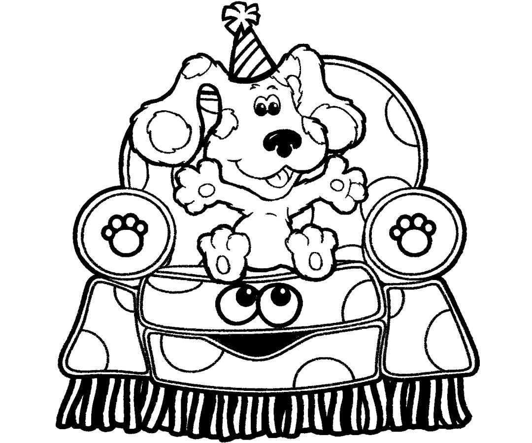 Blues Clues Inspired Coloring Pages Etsy