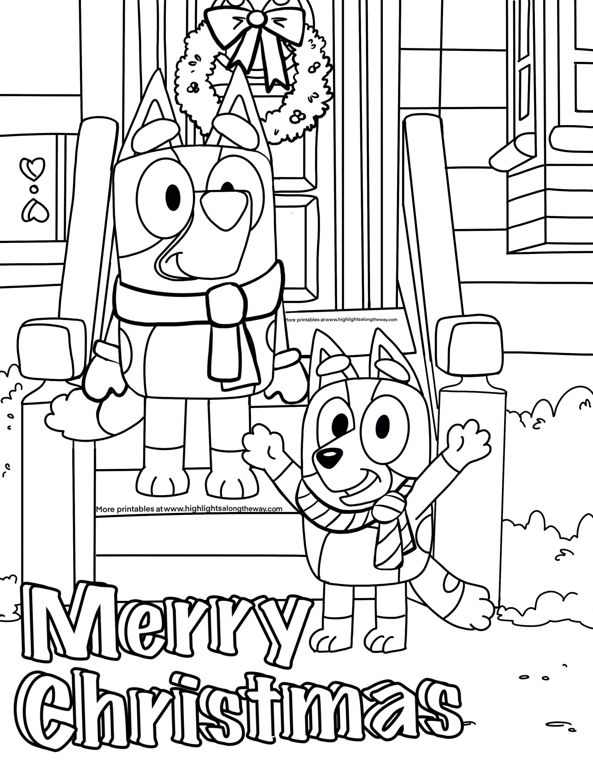 Bluey Printable Coloring Pages Free