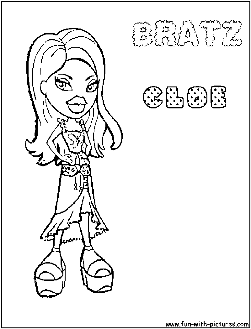 Free Bratz Coloring Pages