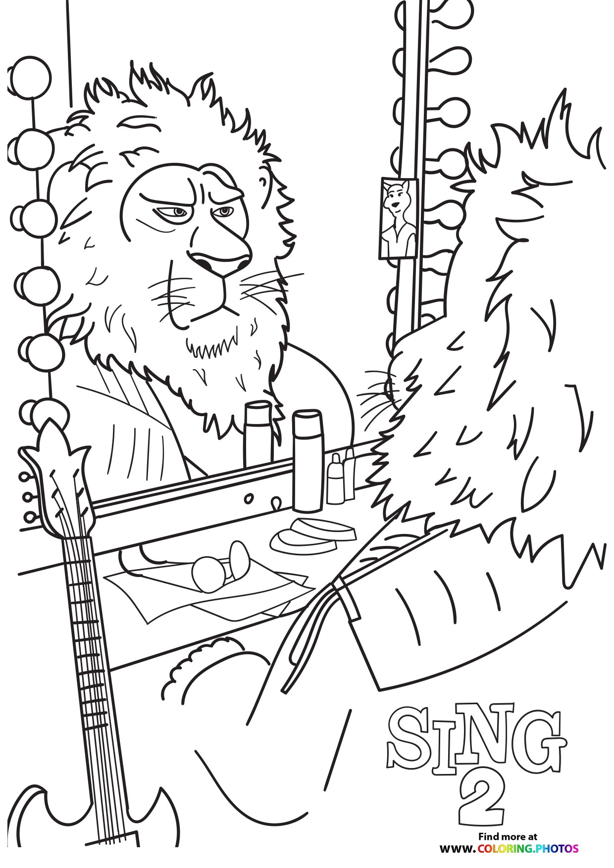 Printable Sing 2 Coloring Pages