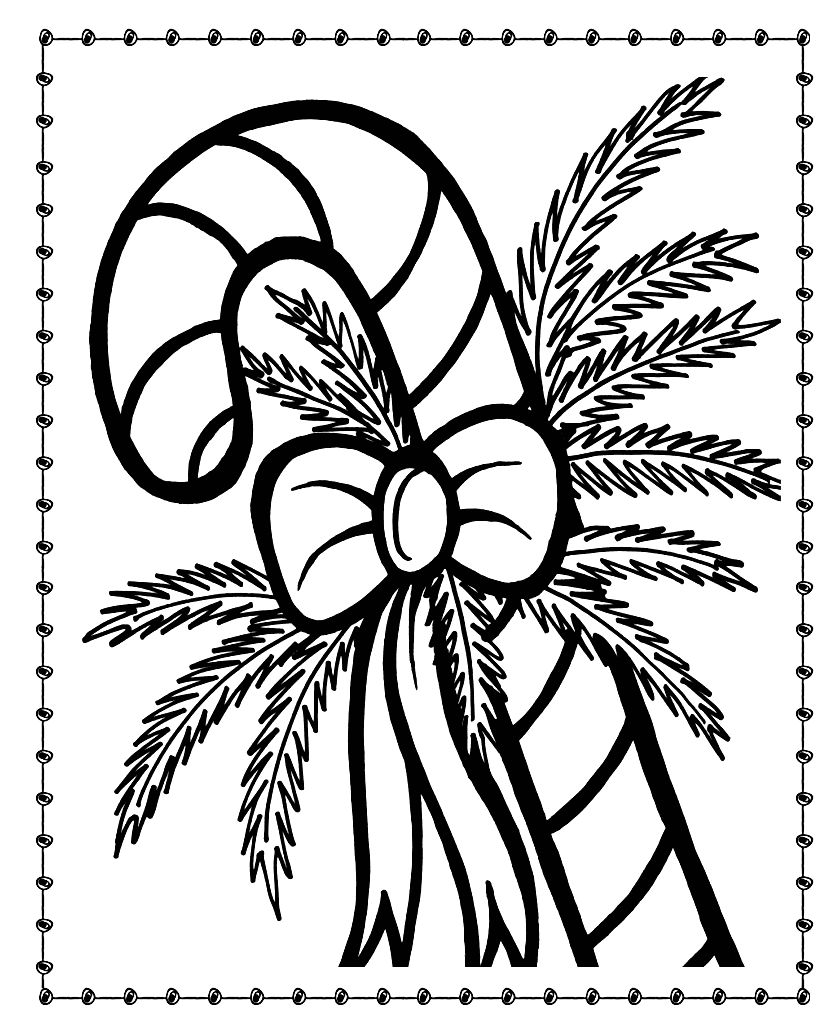 Candy Cane Coloring Pages Printable Coloring Pages FREE