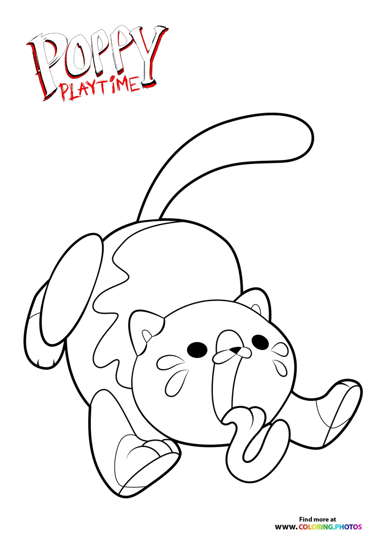 Candy Cat Poppy Playtime Coloring Pages For Kids