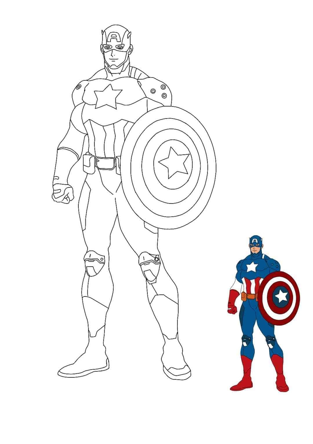 Captain America Civil War Coloring Pages 6 Free Printable 