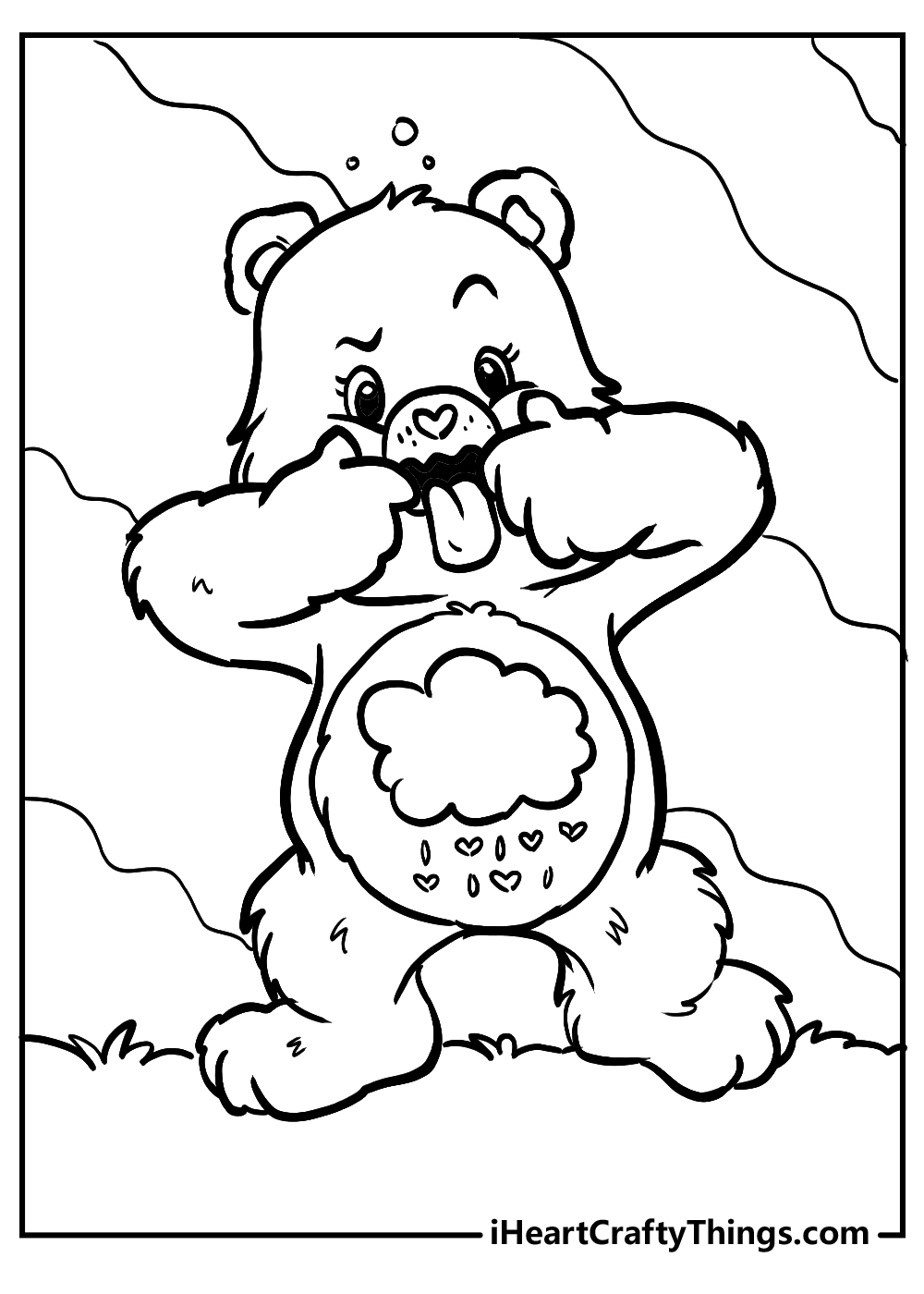 Care Bears Coloring Pages I Heart Crafty Things