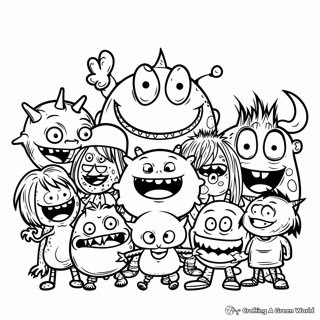 Cartoon Coloring Pages Free Printable 