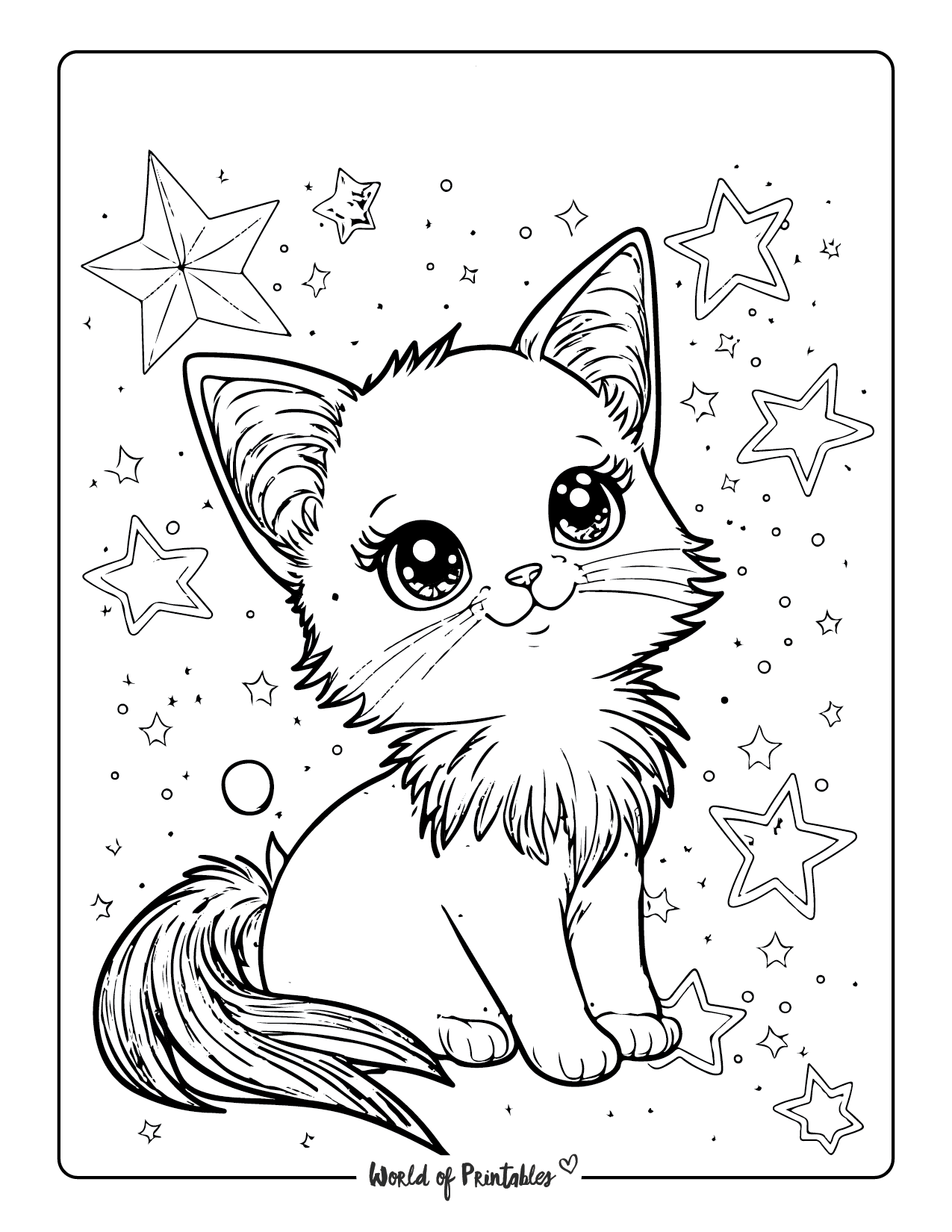 Cat Coloring Pages For Kids U0026 Adults World Of Printables 