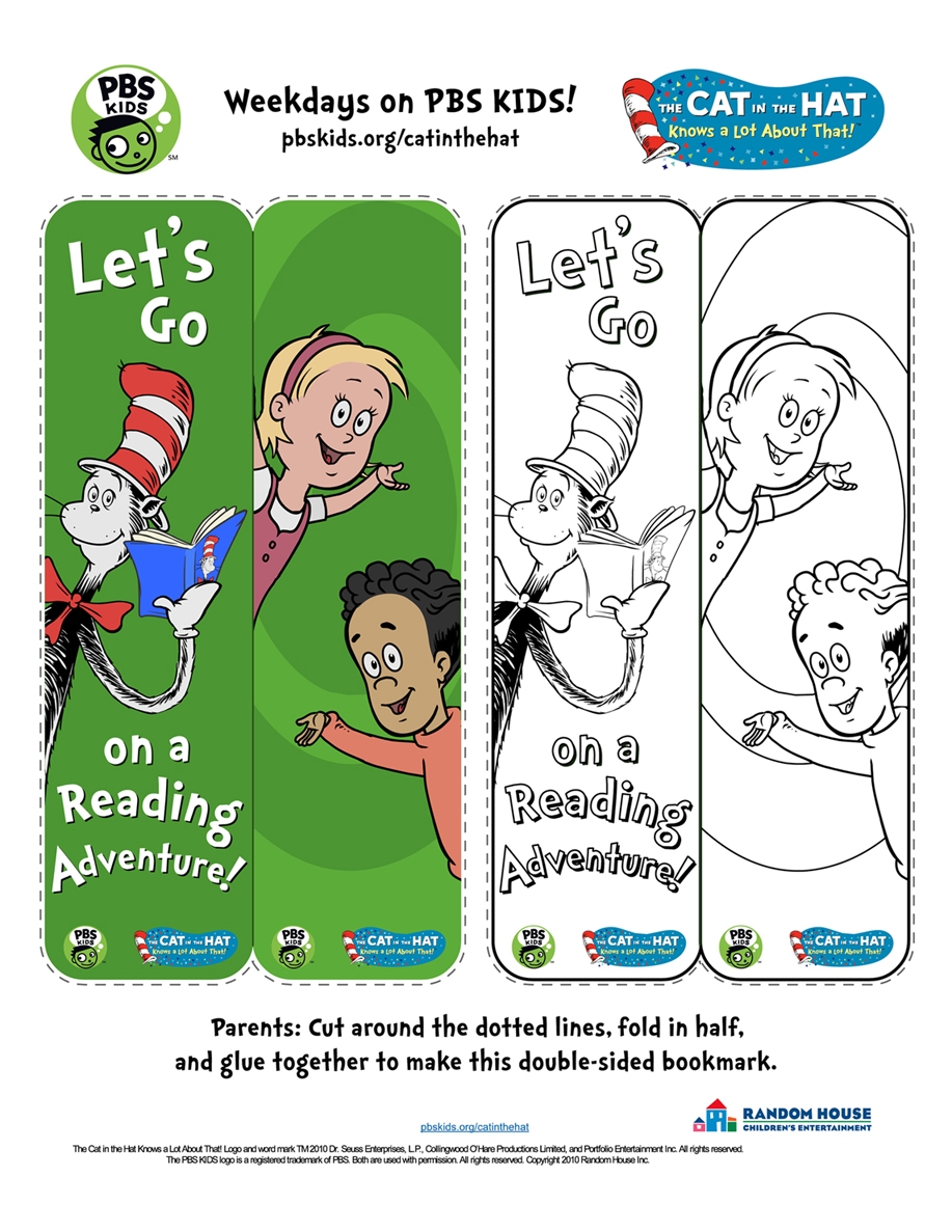Cat In The Hat Free Printable Coloring Pages