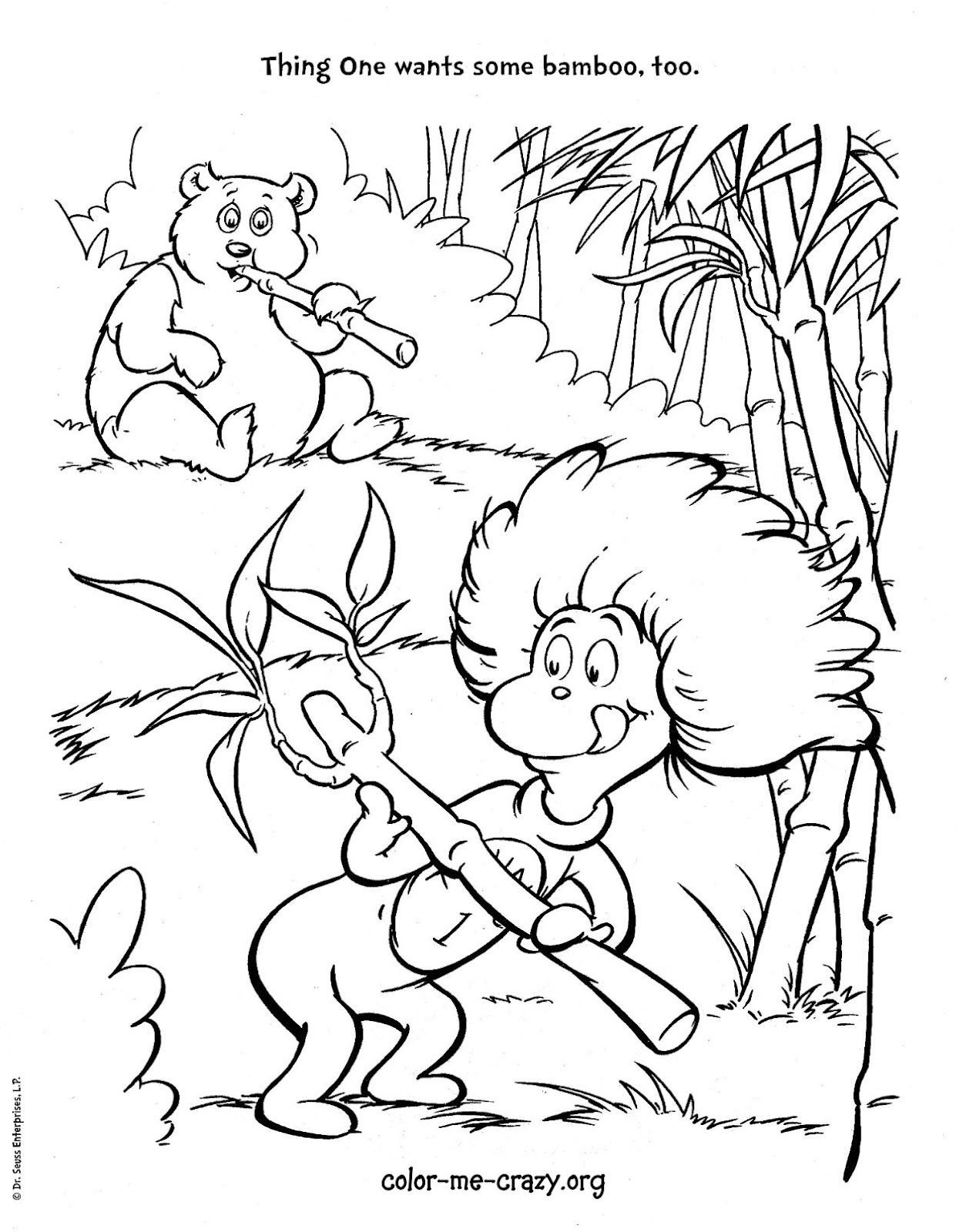 Free Printable Cat In The Hat Coloring Pages