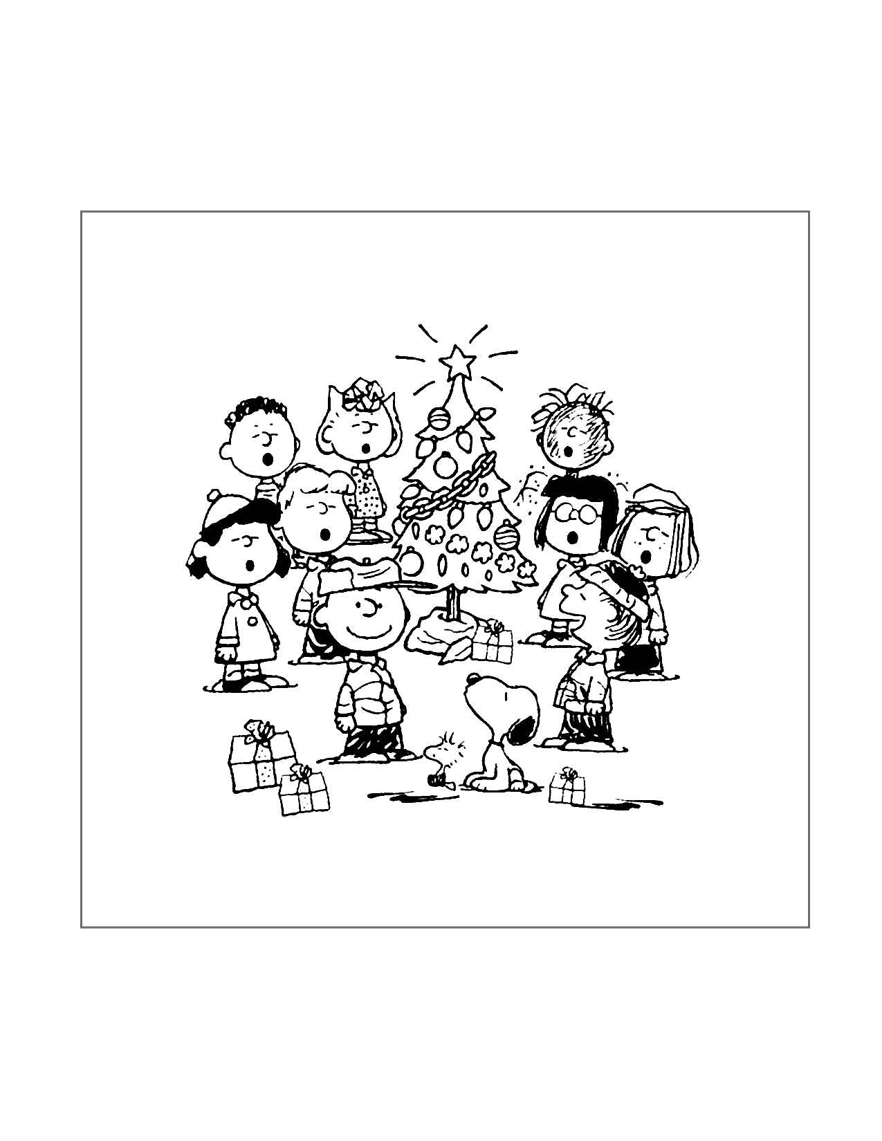Charlie Brown Christmas Coloring Pages Printable Coloring Pages FREE