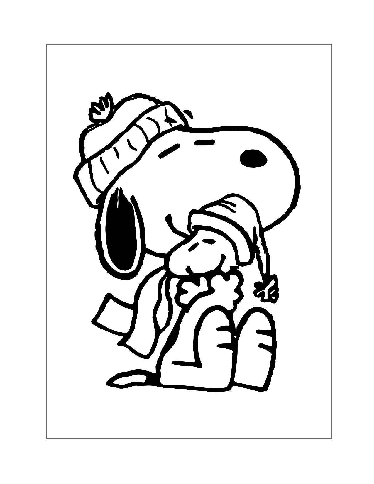 Snoopy Coloring Pages Free