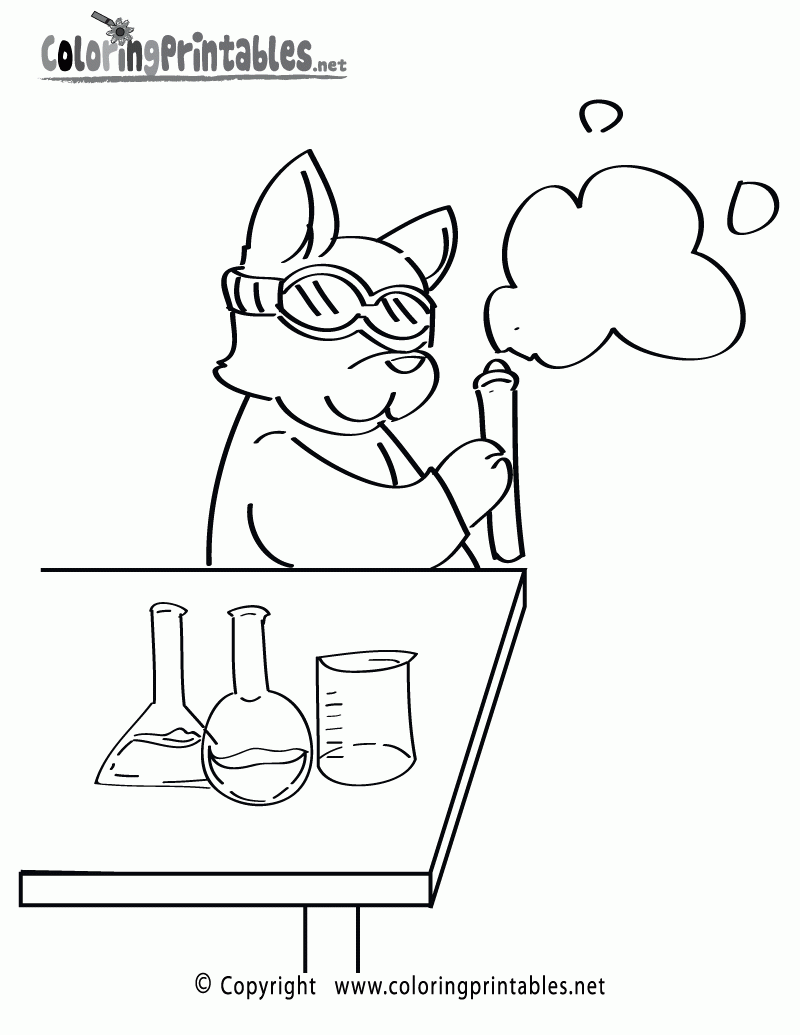 Science Coloring Pages Printable