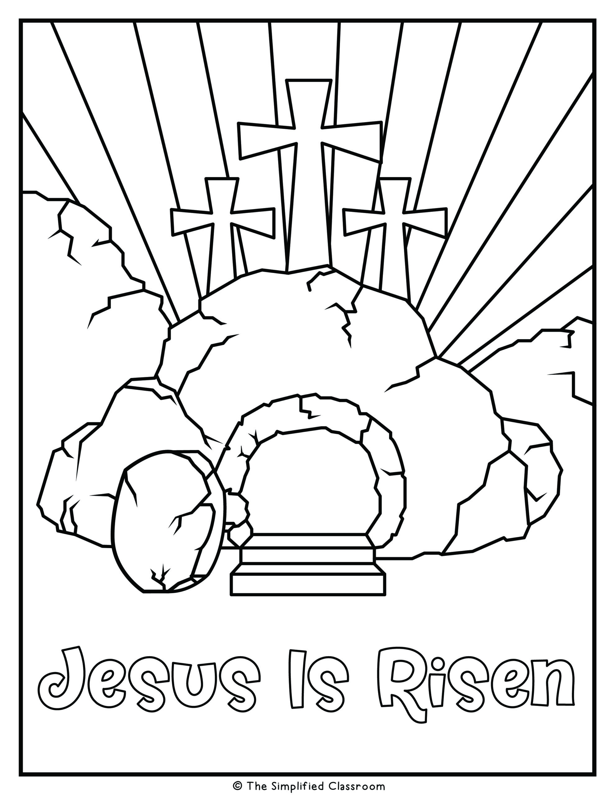 Free Religious Easter Coloring Pages