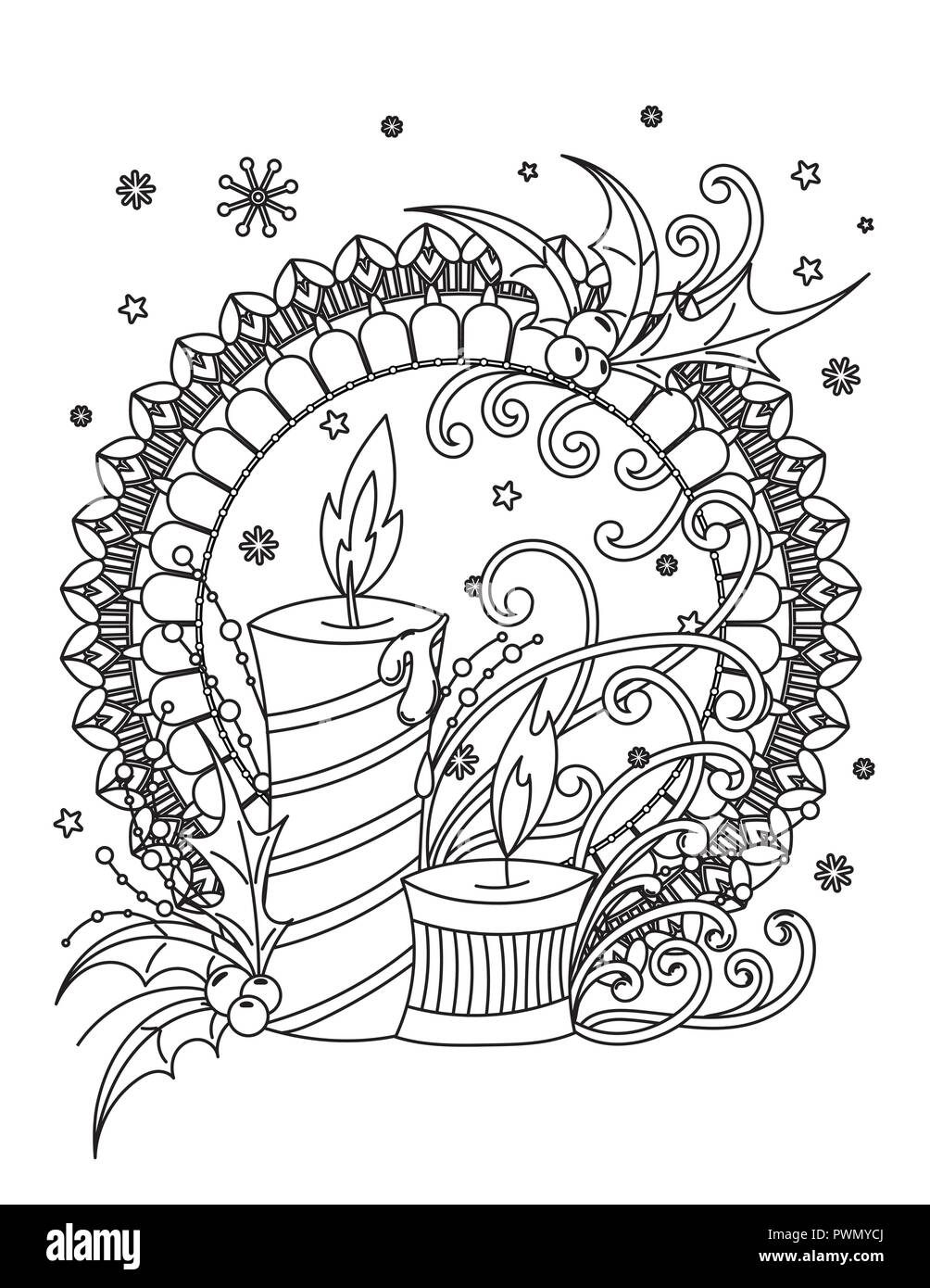 Printable Adult Coloring Pages Christmas