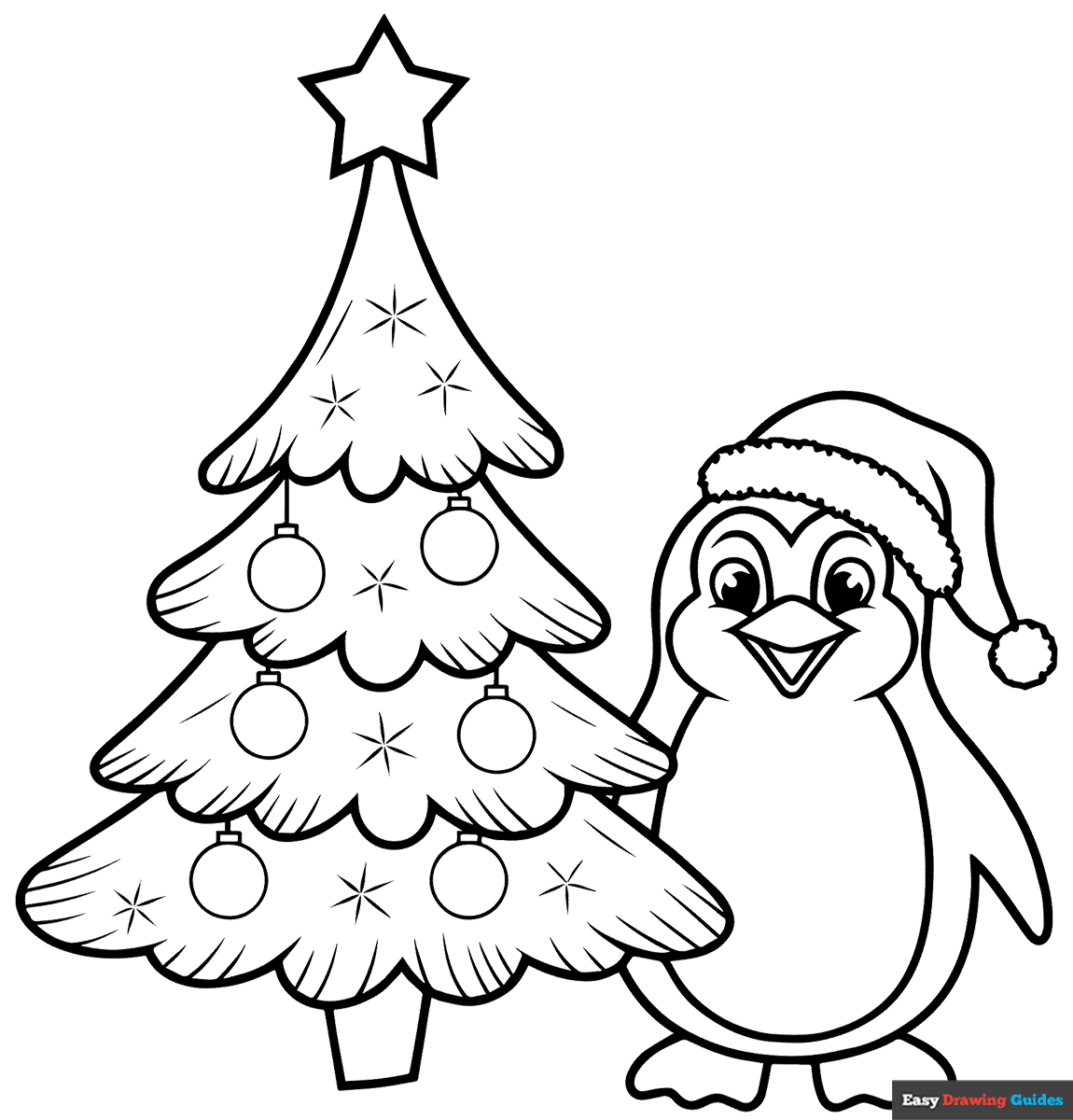 Christmas Tree Coloring Pages Free Printable