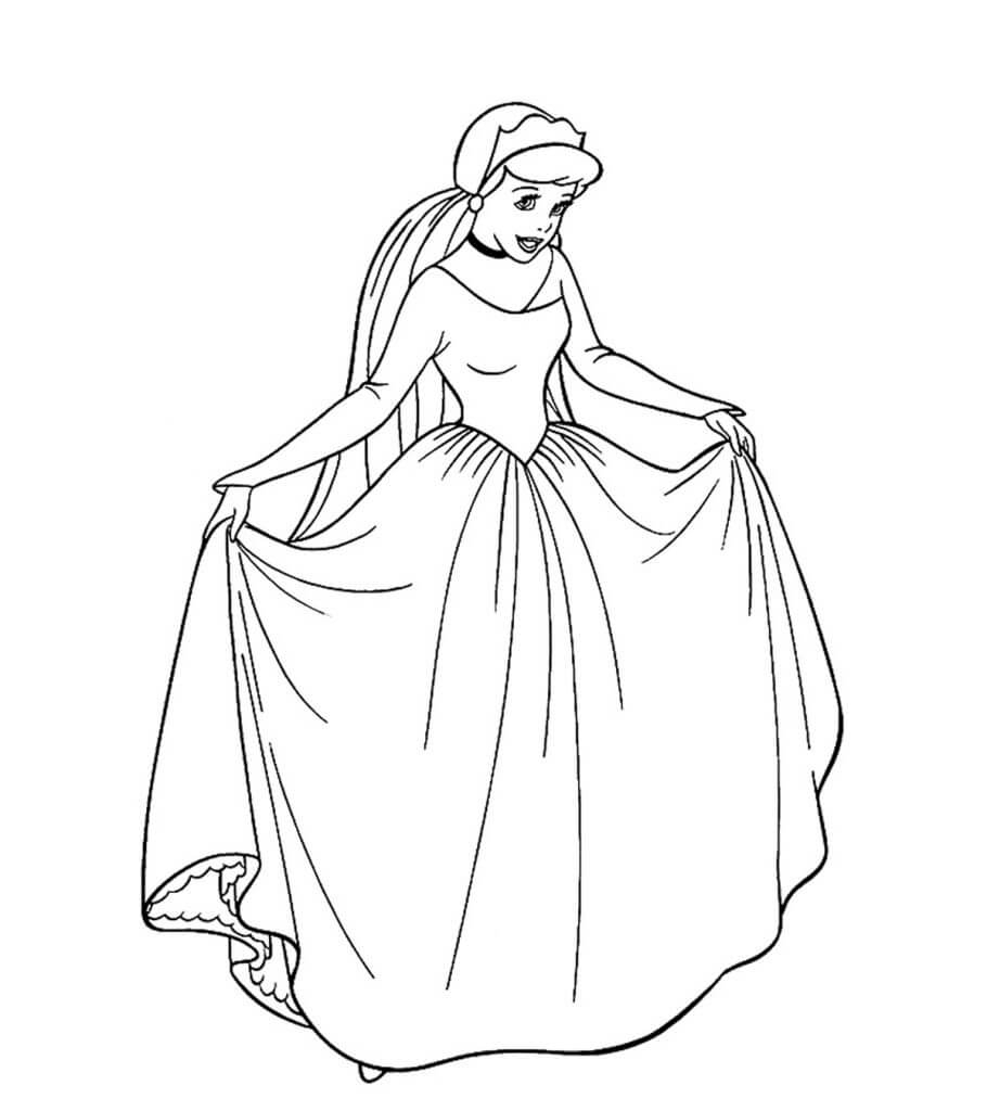 Cinderella Free Coloring Pages