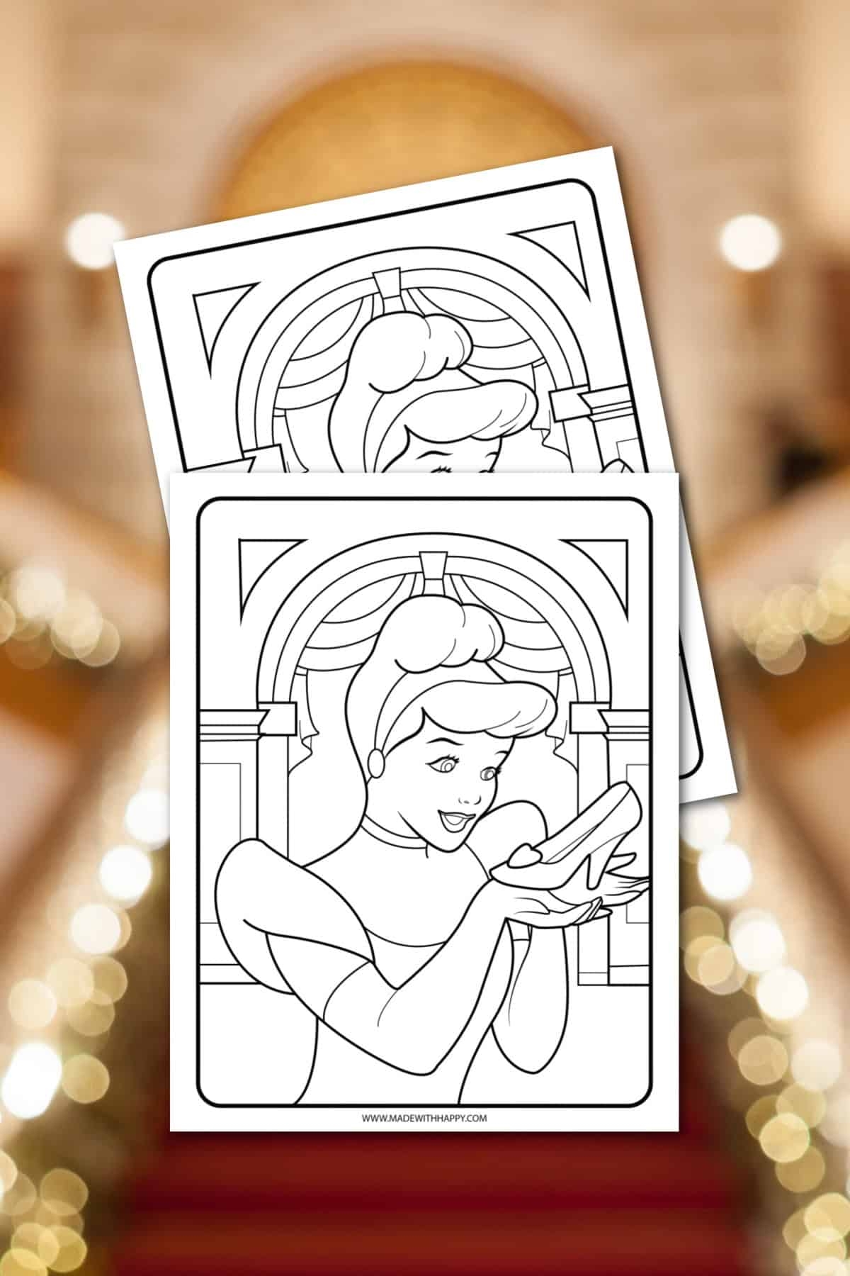 Cinderella Free Printable Coloring Pages