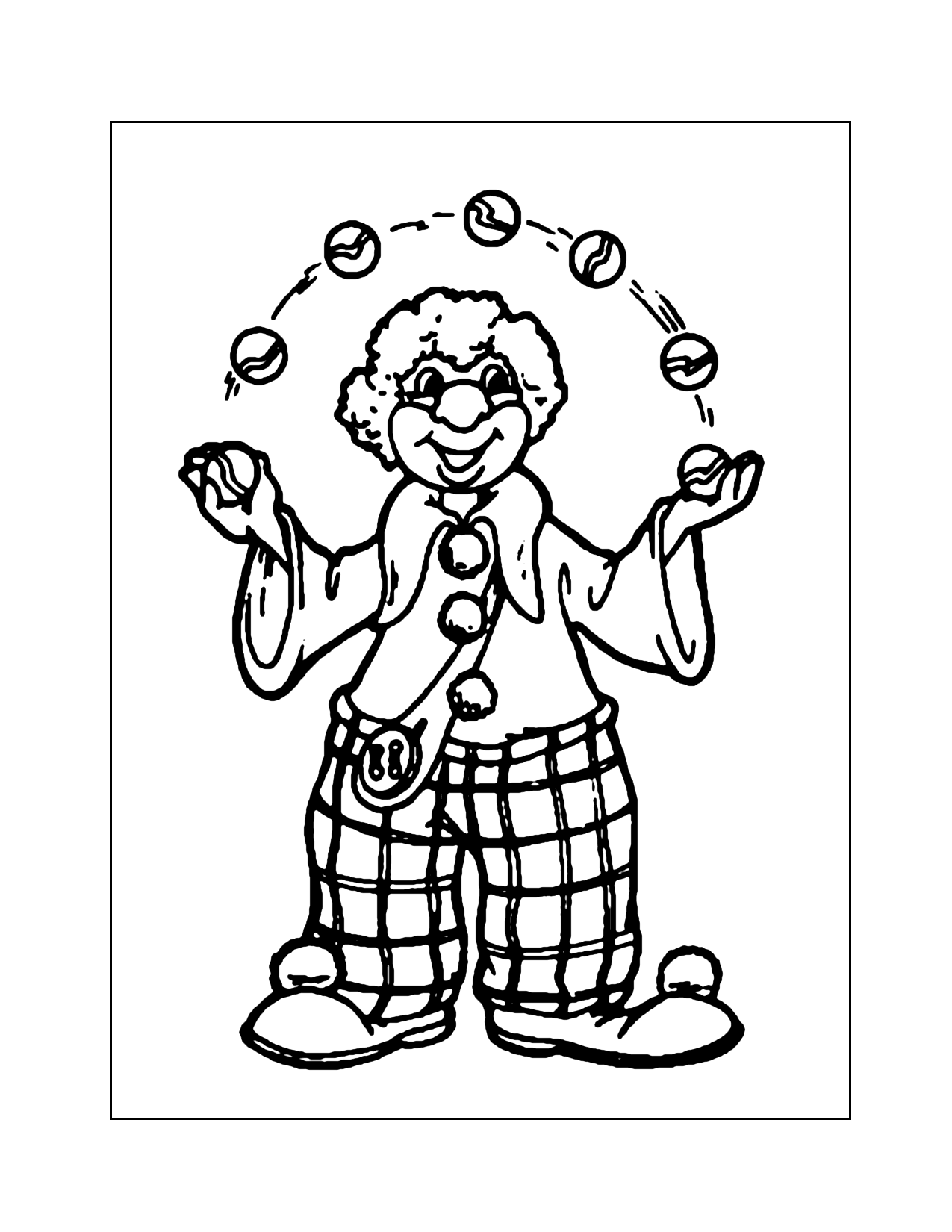 Printable Clown Coloring Pages