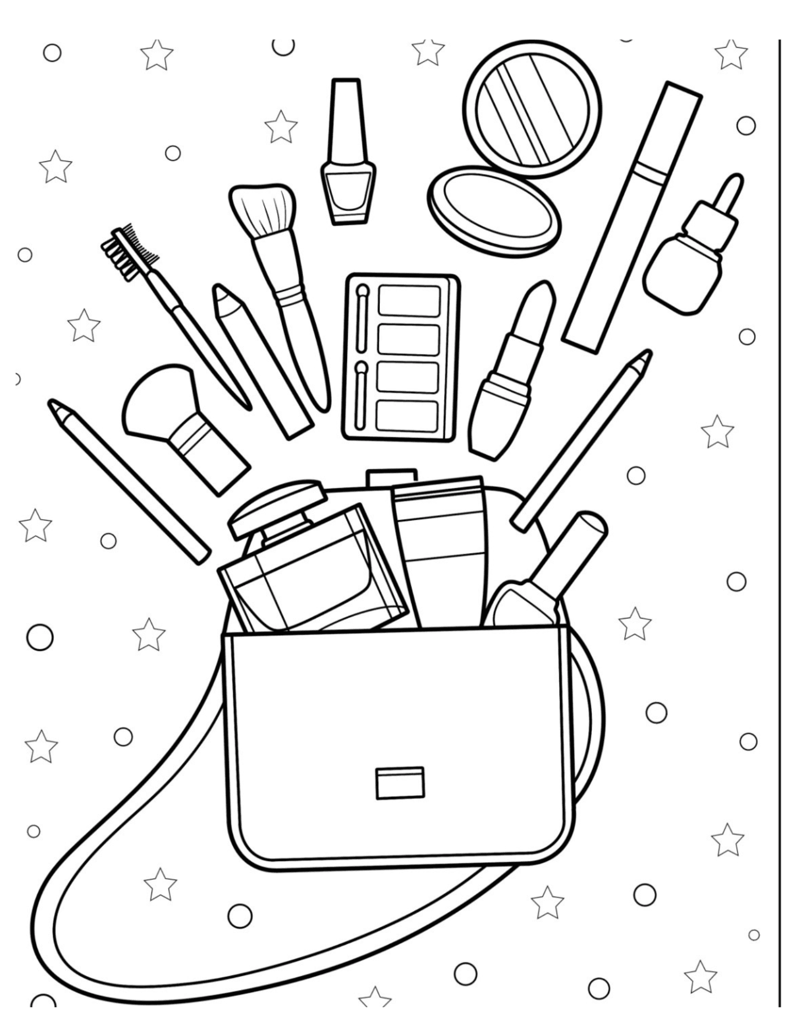 Color Your Cosmetics A Creative Makeup Coloring Book By Marynelly301 Raket PH