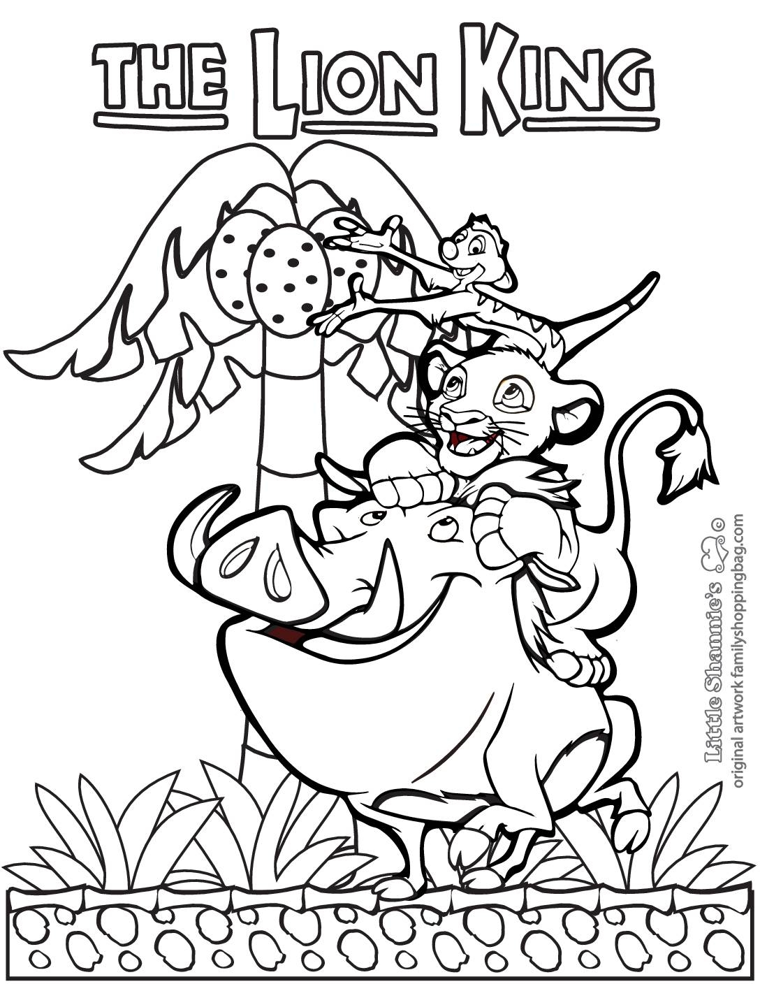Printable Coloring Pages Lion King