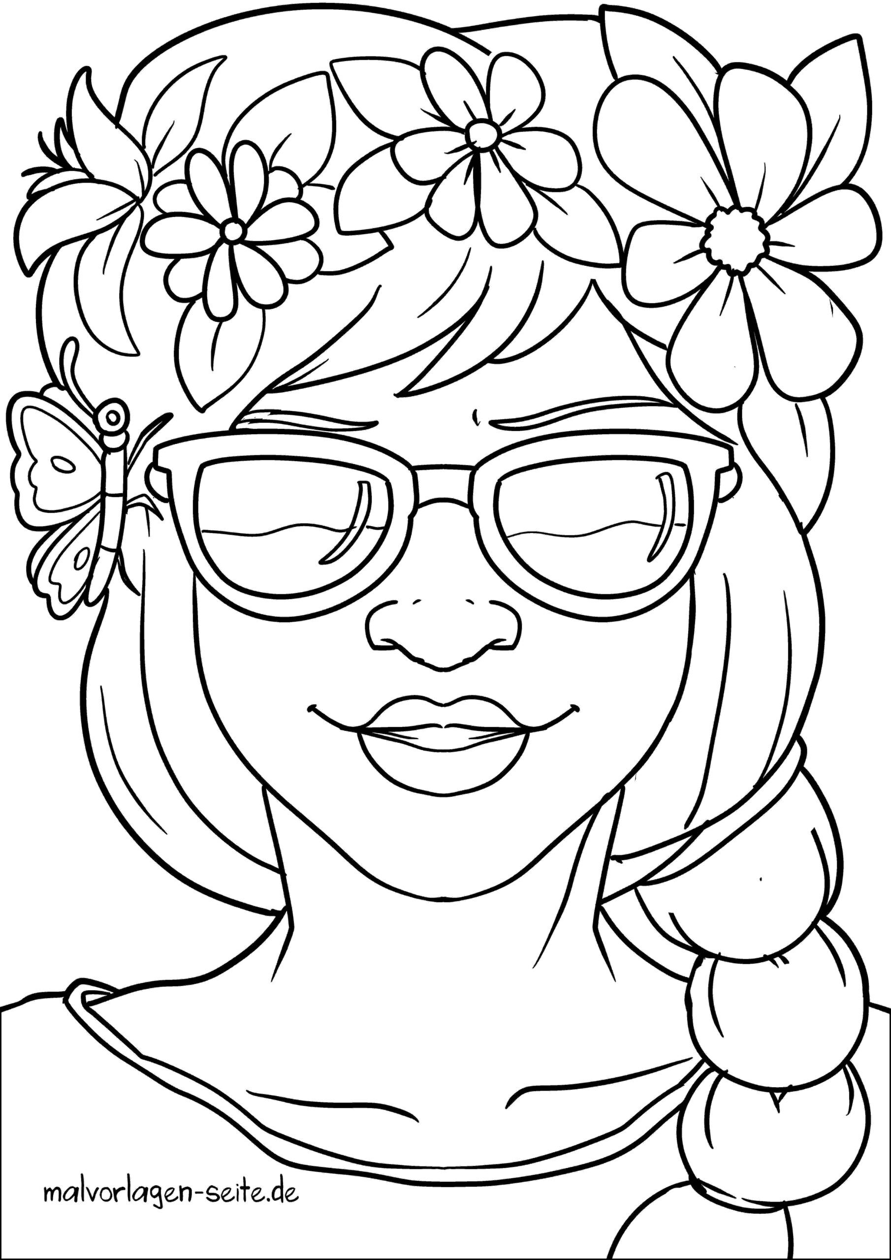 Coloring Page Face Woman Download Coloring Page For Free
